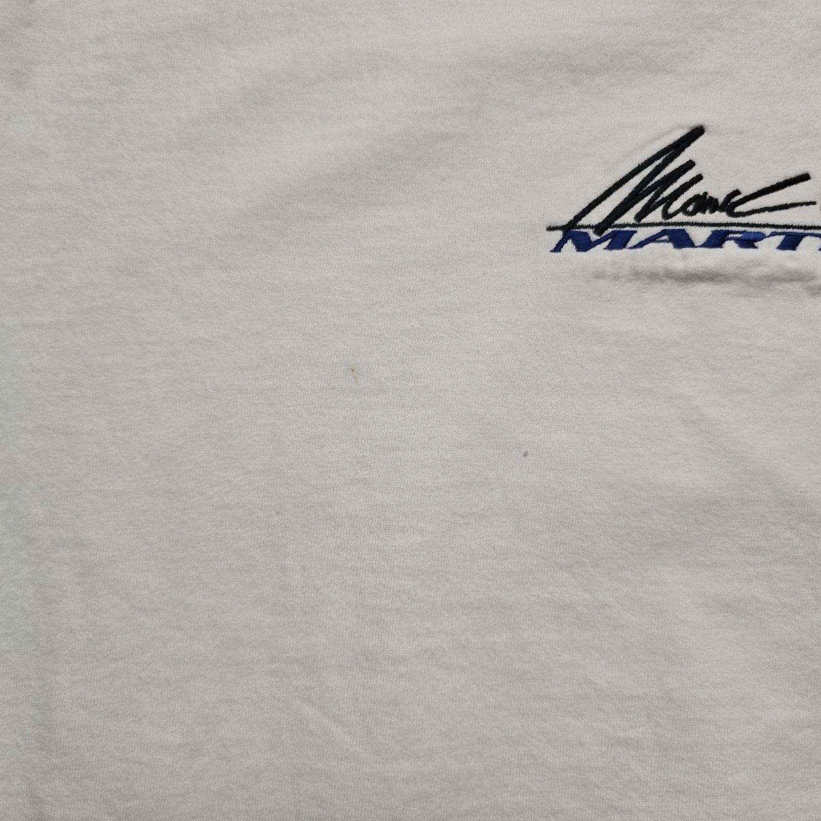 Anvil Vintage Mark Martin Shirt L White Racing Ringer NASCAR 90s Size L / US 10 / IT 46 - 3 Thumbnail