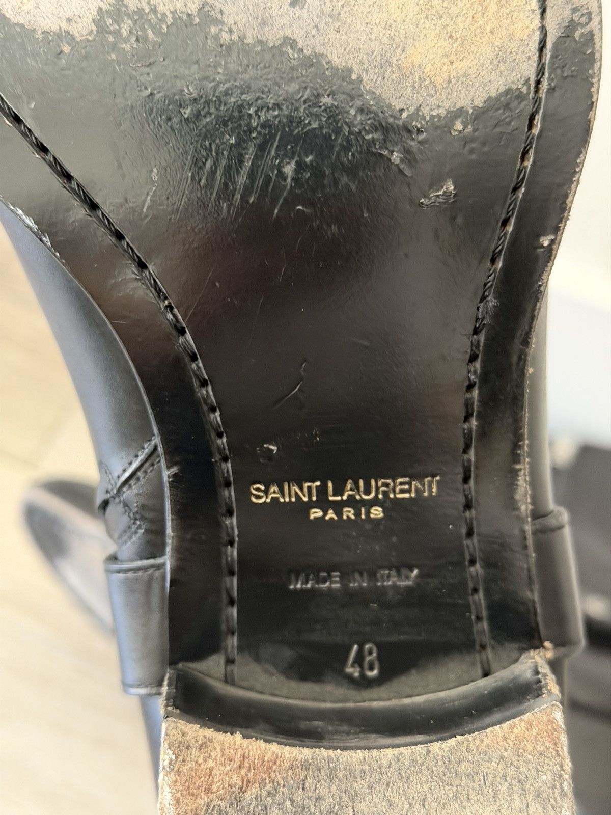 Saint Laurent Paris Leather Harness Wyatt Boots 48 Size US 15 / EU 48 - 7 Thumbnail