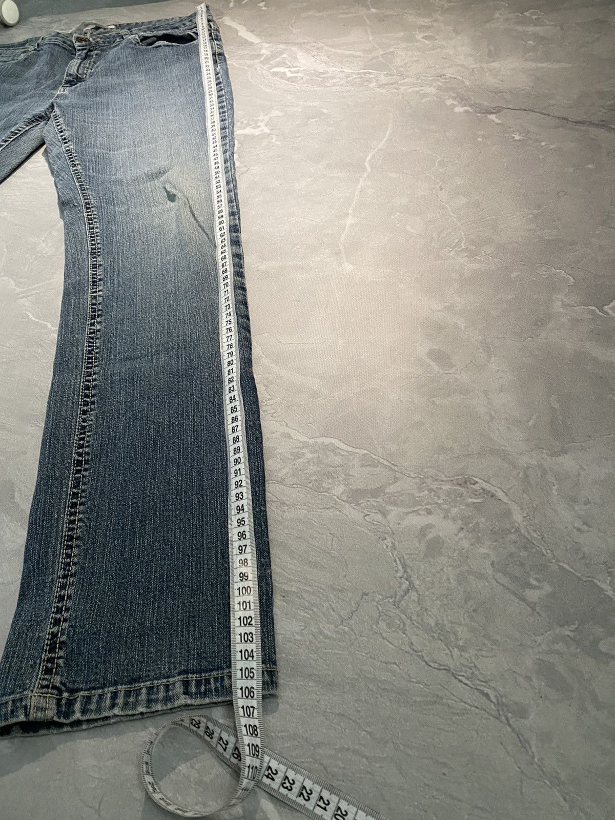 Japanese Brand Rare Washed Distressed Slim Jean / Number Nine Style Size US 33 - 10 Thumbnail