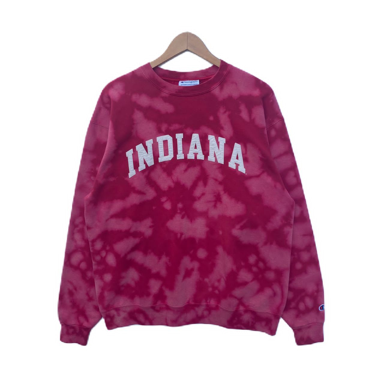 Champion INDIANA SWEATSHIRT BLEACH WASH LARGE PULLOVER RED Size US L / EU 52-54 / 3 - 1 Thumbnail
