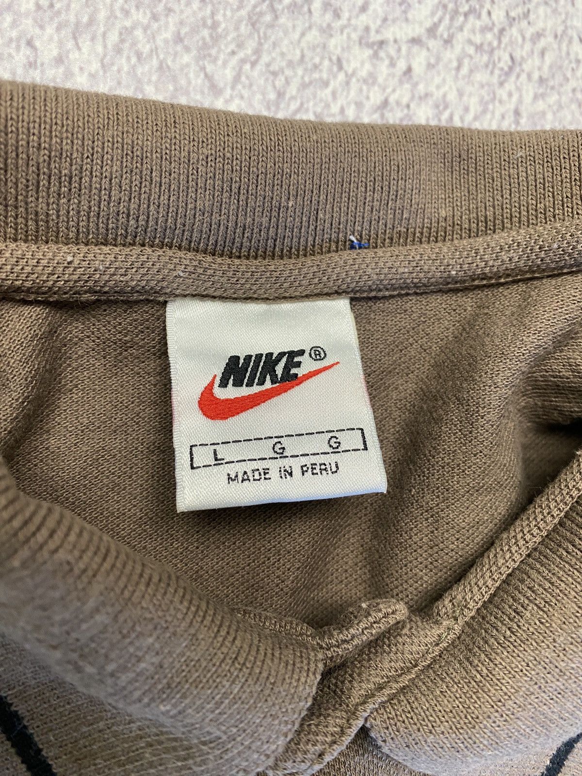 Nike × Vintage Vintage Nike Brown Rugby Longsleeve Shirt Swoosh Y2K Size US L / EU 52-54 / 3 - 20 Thumbnail