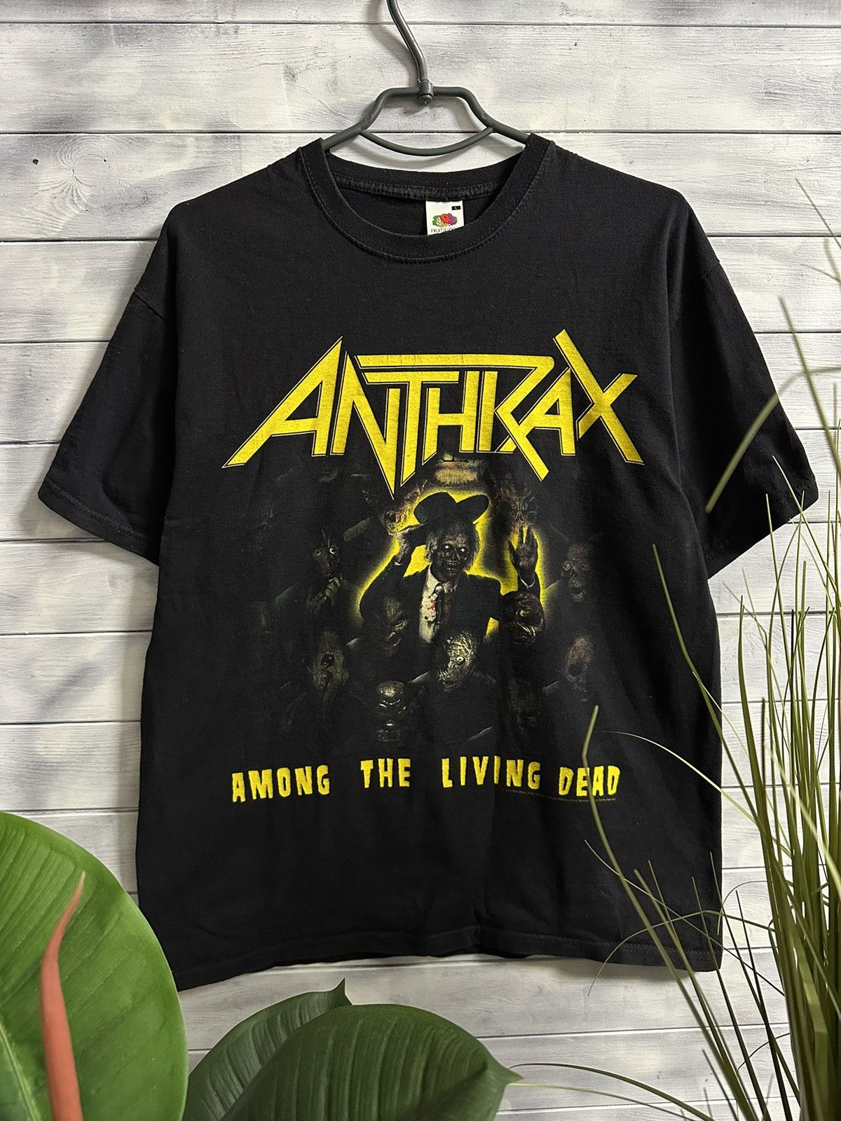 Band Tees Rare Vintage T-Shirt ANTHRAX 2013 AMONG THE LIVING DEAD Size US L / EU 52-54 / 3 - 1 Thumbnail