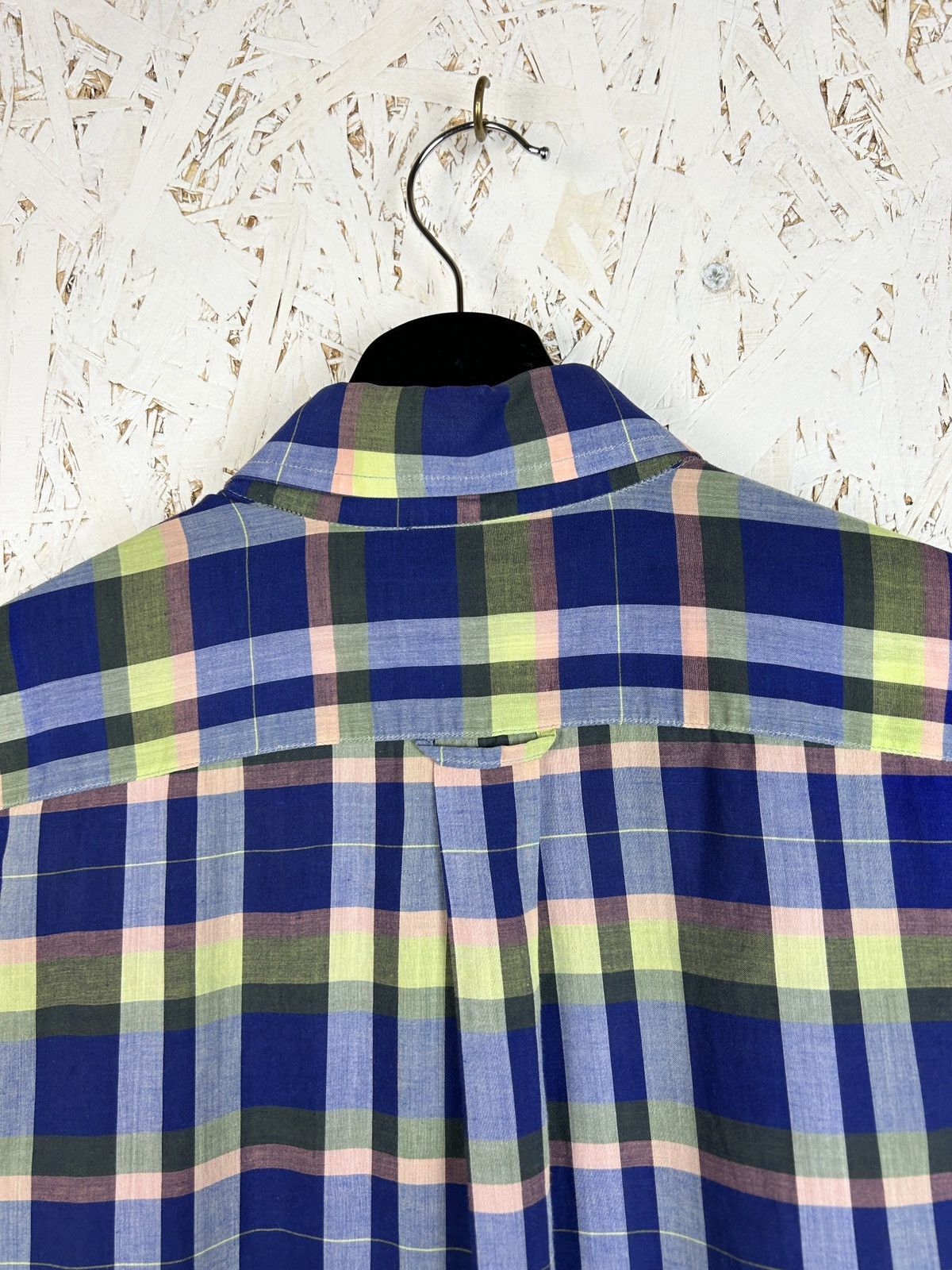 Burberry 80s 90s Burberry’s Short Sleeve Plaid Checkered Shirt L Size US L / EU 52-54 / 3 - 6 Thumbnail