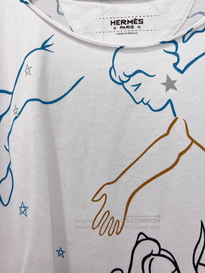 Hermes Hermes Constellation Printed Loose Short Sleeve T-Shirt Size XS / US 0-2 / IT 36-38 - 3 Thumbnail