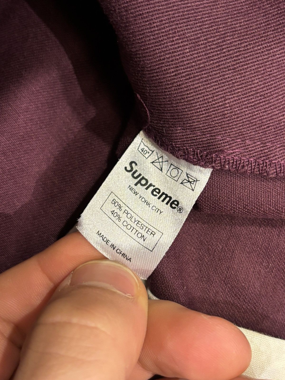 Supreme Supreme Maroon Work Pants Size US 32 / EU 48 - 4 Thumbnail
