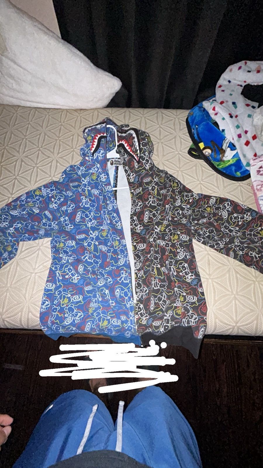 Bape × Medicom Toy Bape X Medicom Toy Bearbrick Camo Bear Shark Half Full Zip U Size US XL / EU 56 / 4 - 1 Thumbnail