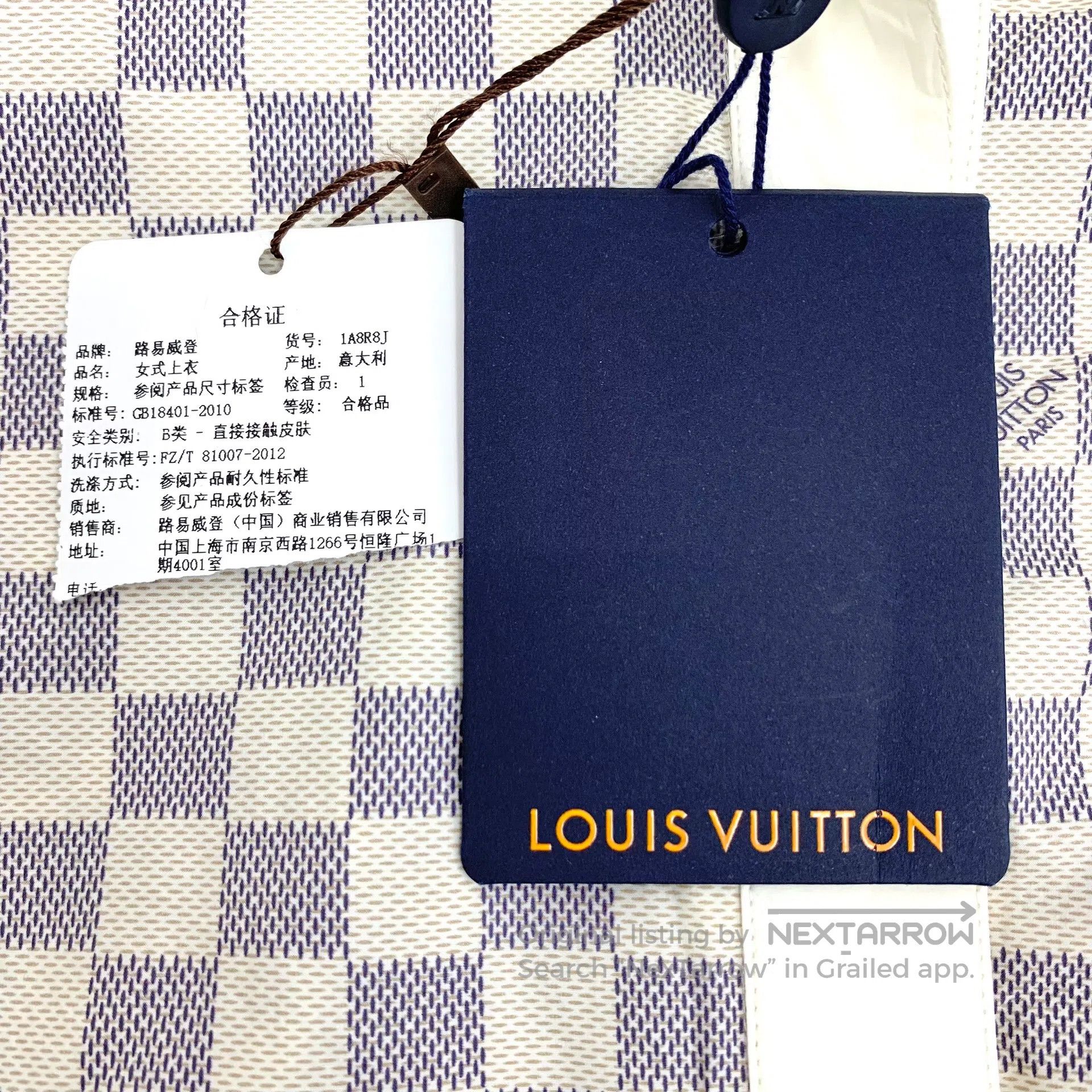 Louis Vuitton Louis Vuitton Color-blocked checkered cotton collar single Size XS / US 0-2 / IT 36-38 - 6 Thumbnail