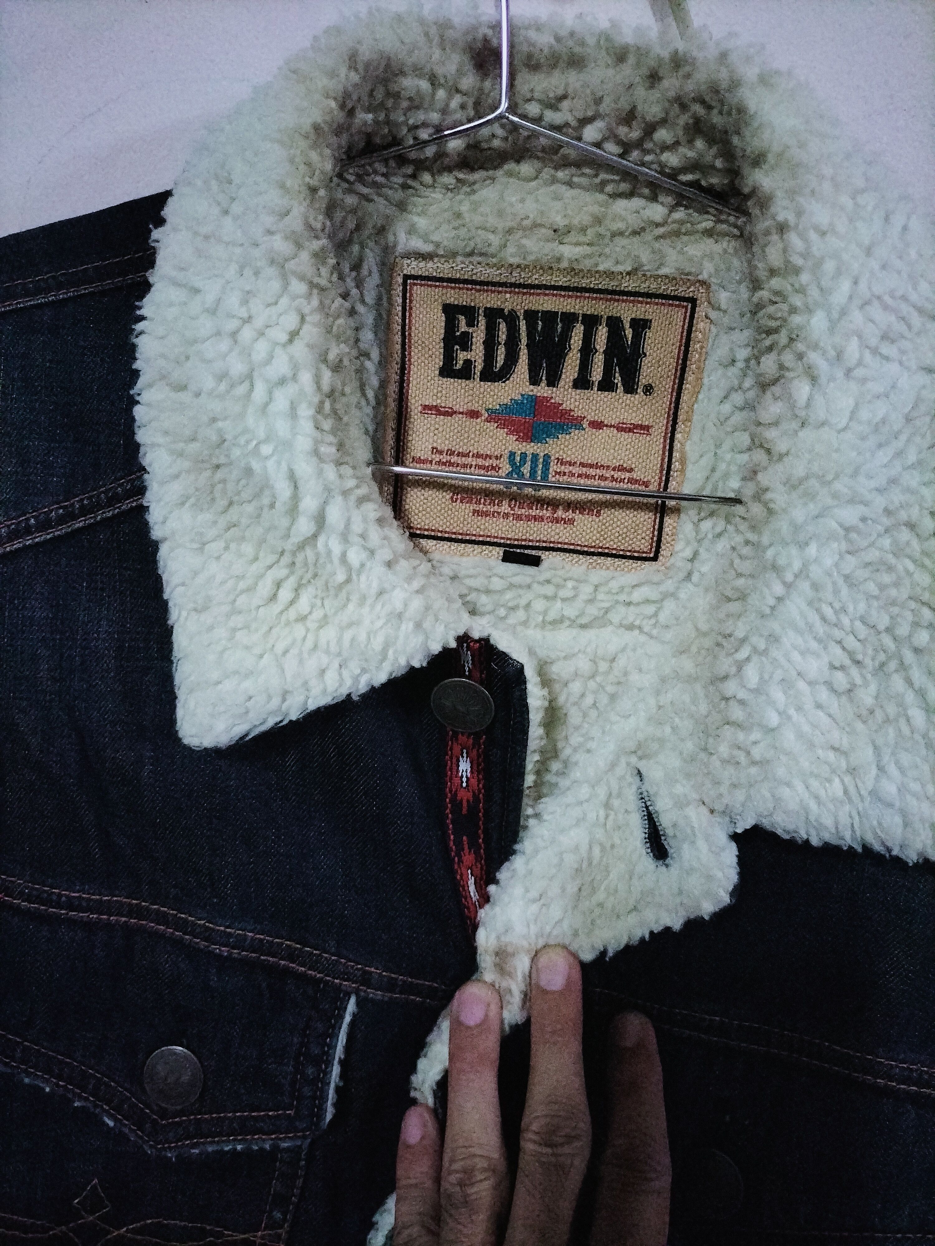 Edwin Vintage Edwin Sherpa Autumn Denim Jacket Cowboy Size US L / EU 52-54 / 3 - 17 Thumbnail