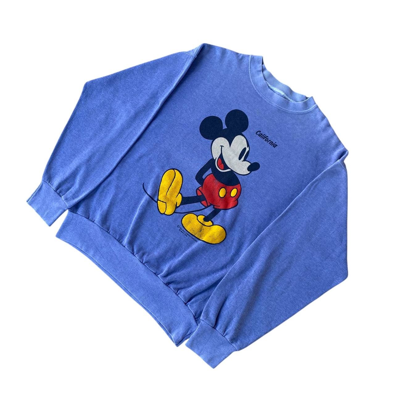 Vintage VINTAGE 80S MICKEY YELLOW SHOES FADED CREWNECK Size US M / EU 48-50 / 2 - 7 Thumbnail