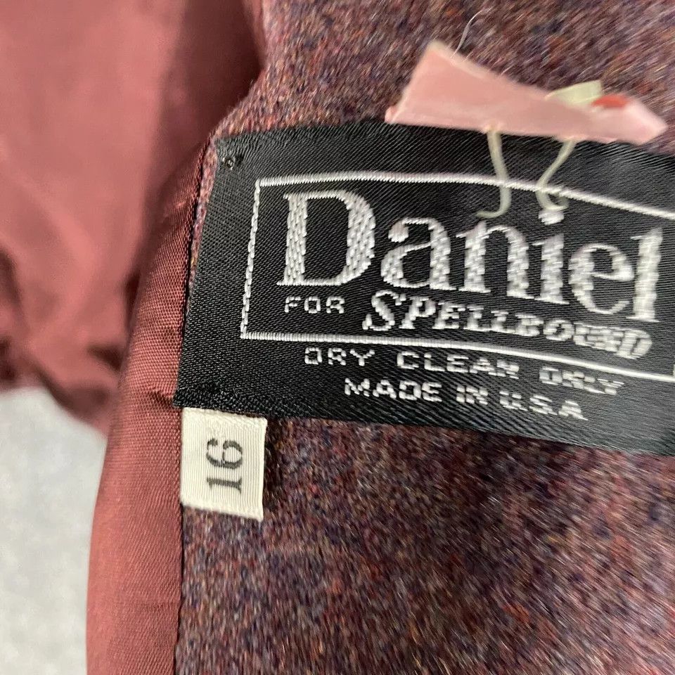 Other Daniel For Spellbound Blazer Women's Size 16 Wool Blend Size XXL / US 16-18 / IT 52-54 - 7 Thumbnail