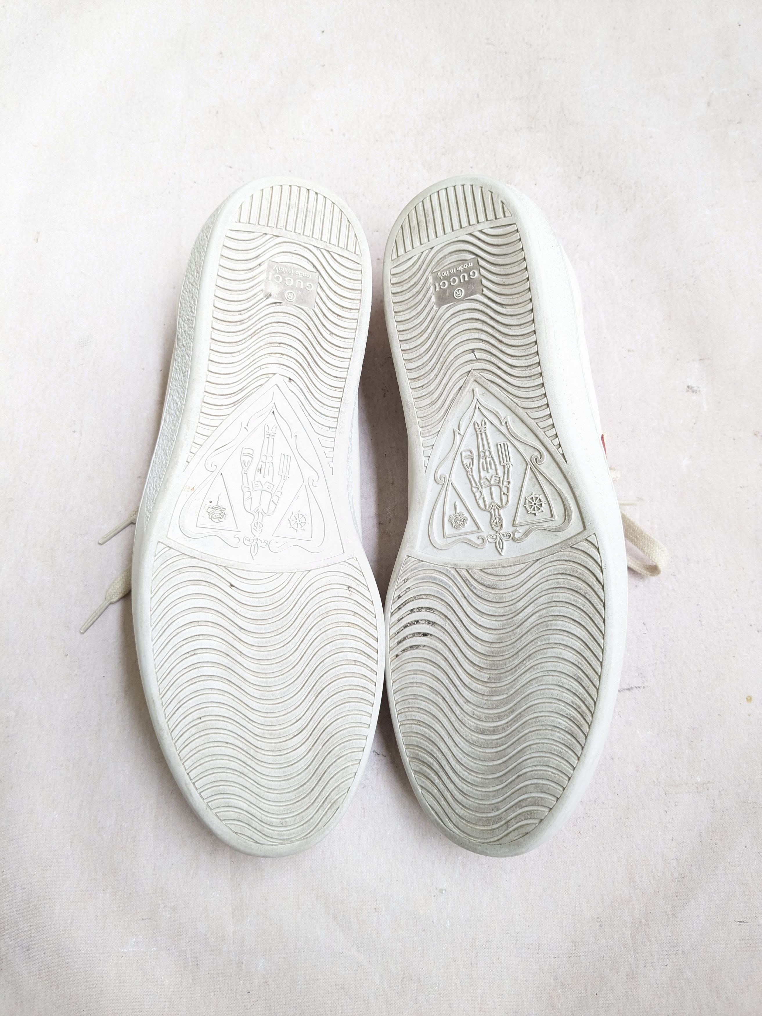 Gucci Ace Sneakers GG White Blue 10.5 Low Leather