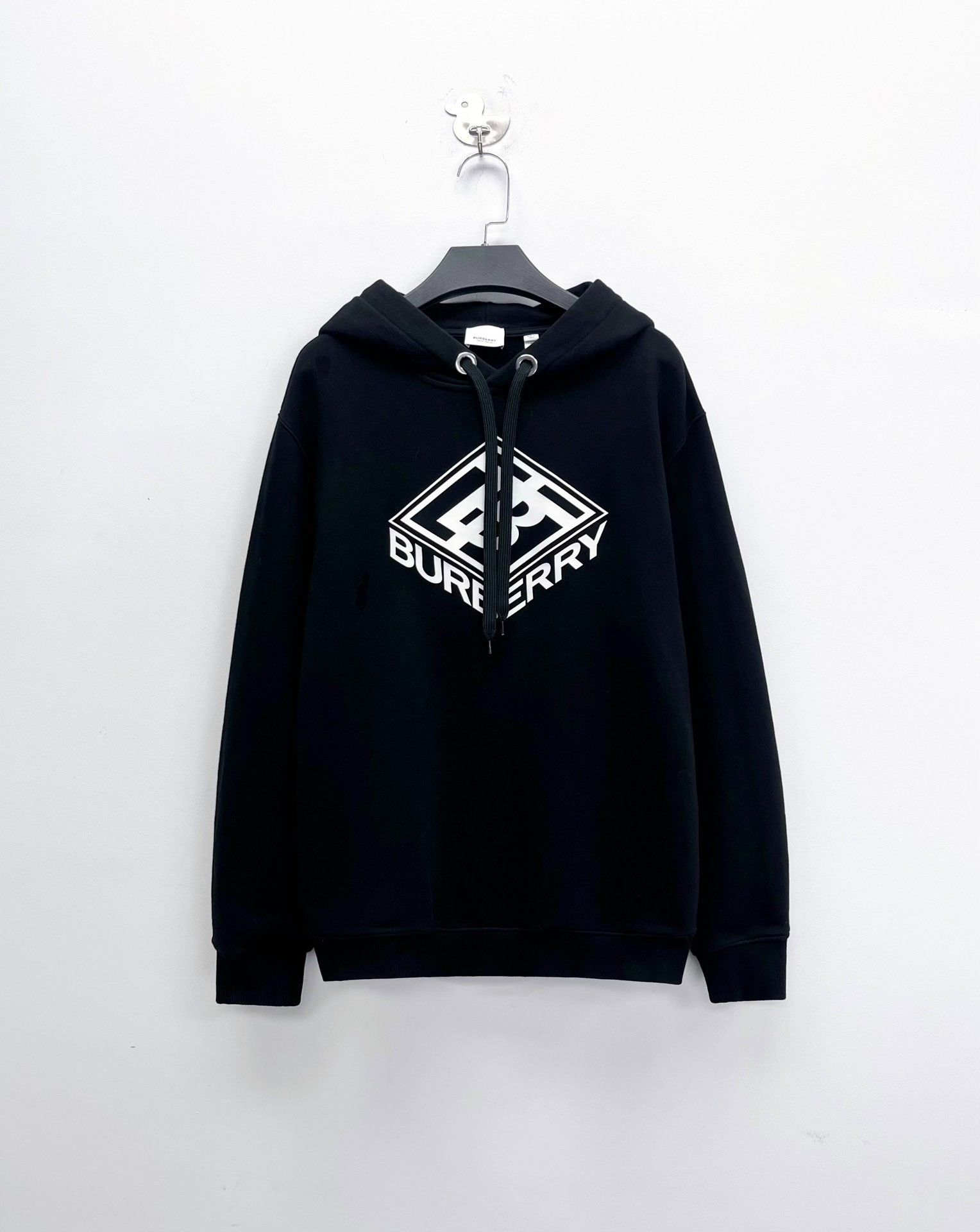Burberry Burberry Black Diamond TB Logo Hoodie Size US XXS / EU 40 - 1 Thumbnail