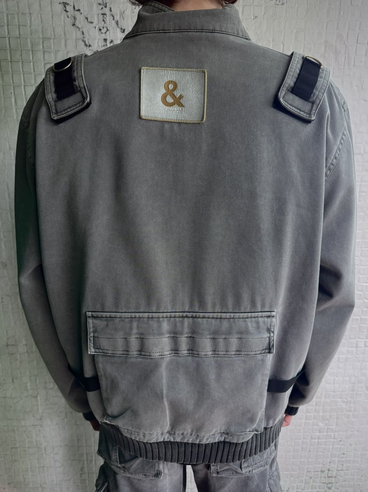 Dolce & Gabbana AW2003 Dolce & Gabbana Faded Bondage Utility Cargo Jacket Size US L / EU 52-54 / 3 - 2 Thumbnail
