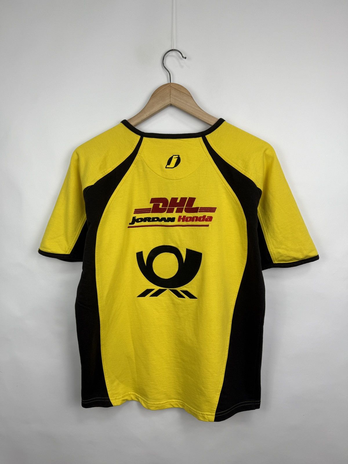 Puma 🇮🇪 Vintage 90s Jordan Honda F1 Team Puma DHL Deutsche Post Size US M / EU 48-50 / 2 - 9 Thumbnail