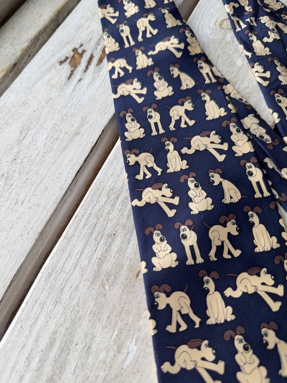 Cartoon Network × Vintage Vintage Wallace & Gromit Gromit Dog Novelty Tie – 90s Print Size ONE SIZE - 4 Thumbnail