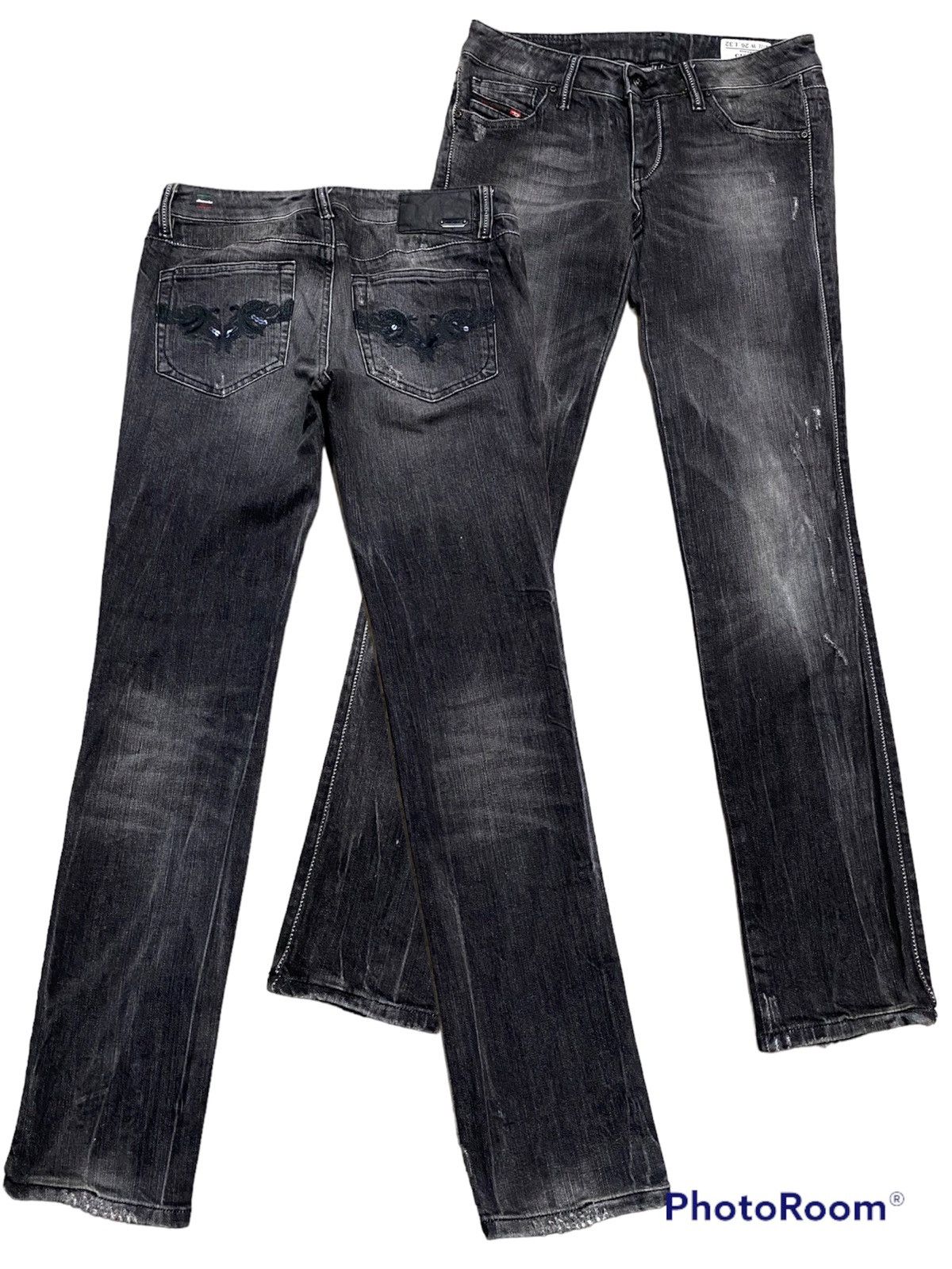 Diesel × Hysteric Glamour × Tornado Mart Diesel Cuddy Stretch Black Wash Made in Italy Size US 29 - 1 Thumbnail