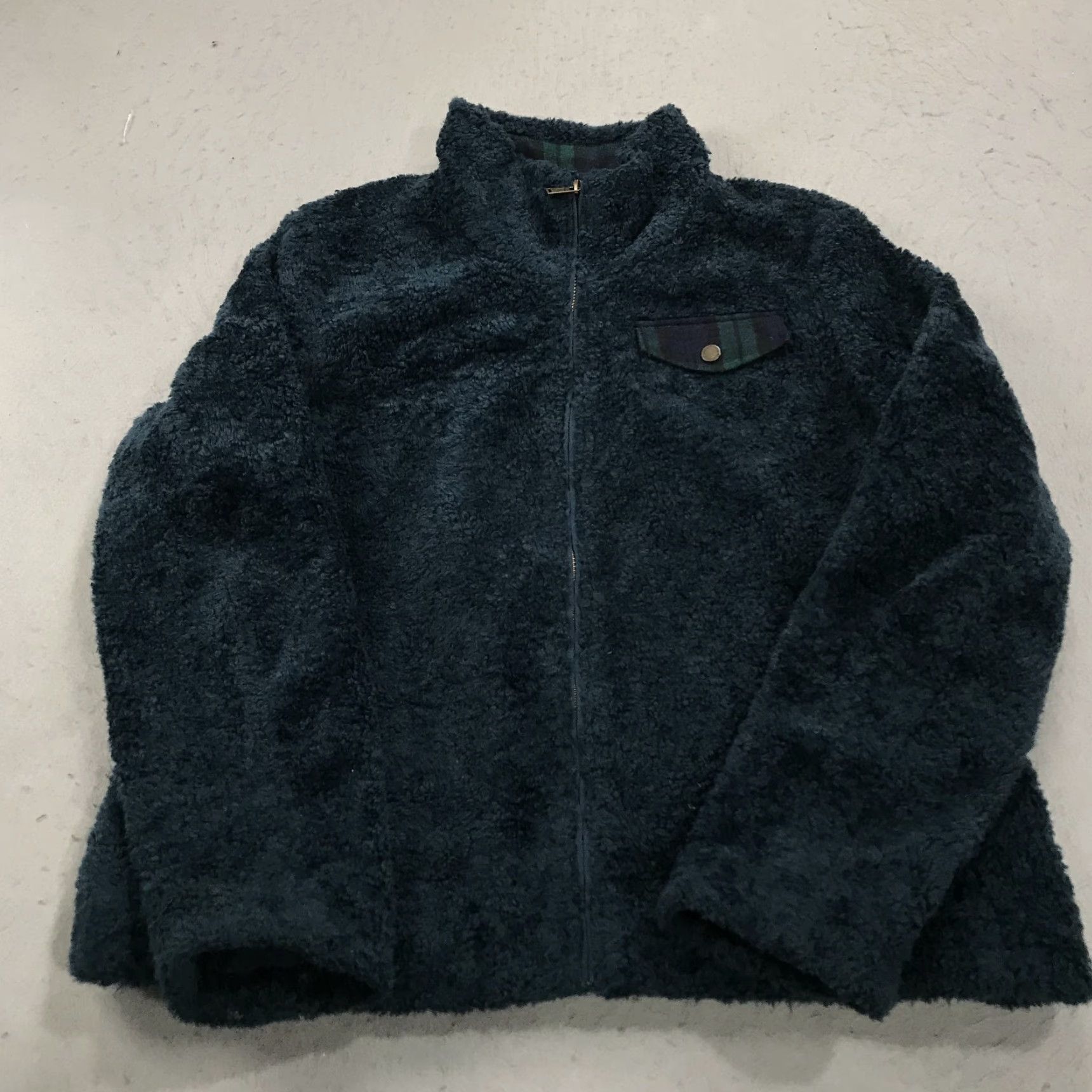 Pendleton Pendleton Womens XL Blue Deep Pile Fleece Lined Heavy Full Zip Outdoor Jacket Size XL / US 12-14 / IT 48-50 - 2 Thumbnail