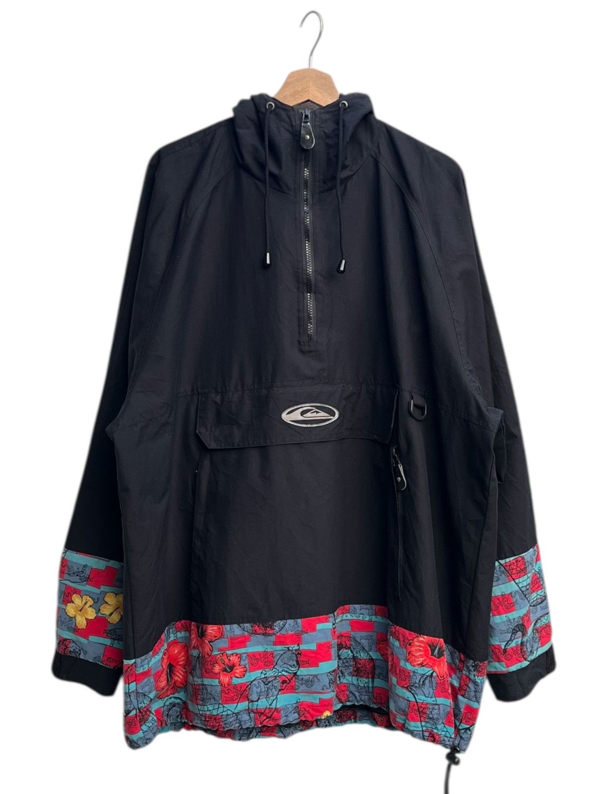 Quiksilver Vintage Quiksilver Hibiscus Floral Board Anorak Size US M / EU 48-50 / 2 - 3 Thumbnail
