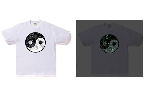 Bape Bape Space Camo Ying Yang Tee (White) Size L Size US L / EU 52-54 / 3 - 5 Thumbnail