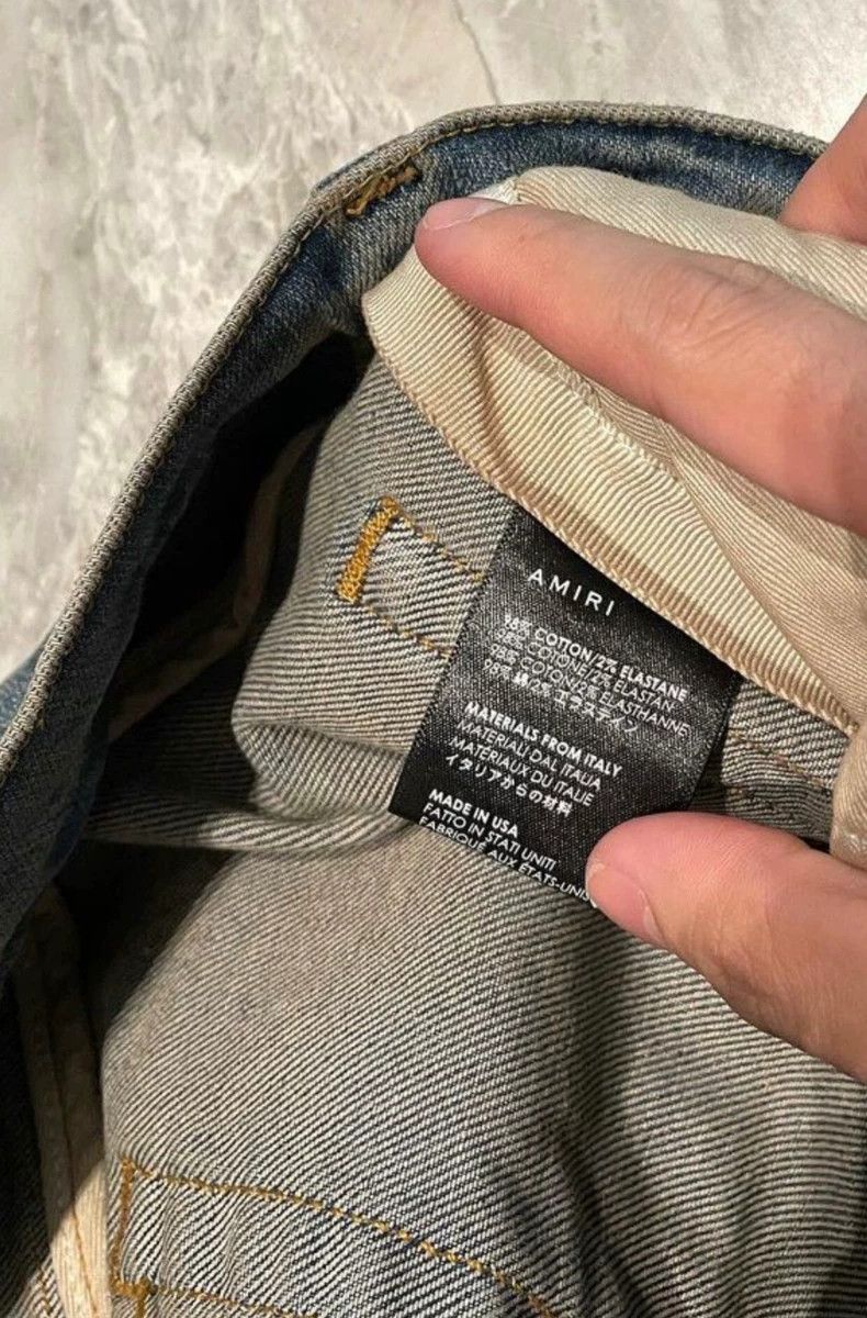 Amiri Amiri velvet patchwork mx2 blue jeans Size US 36 / EU 52 - 3 Thumbnail