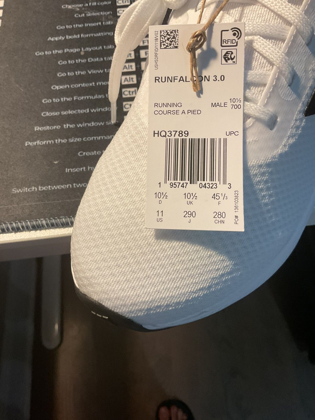 Adidas Brand New Adidas RunFalcon 3.0 Running shoe Size US 11 / EU 44 - 12 Thumbnail