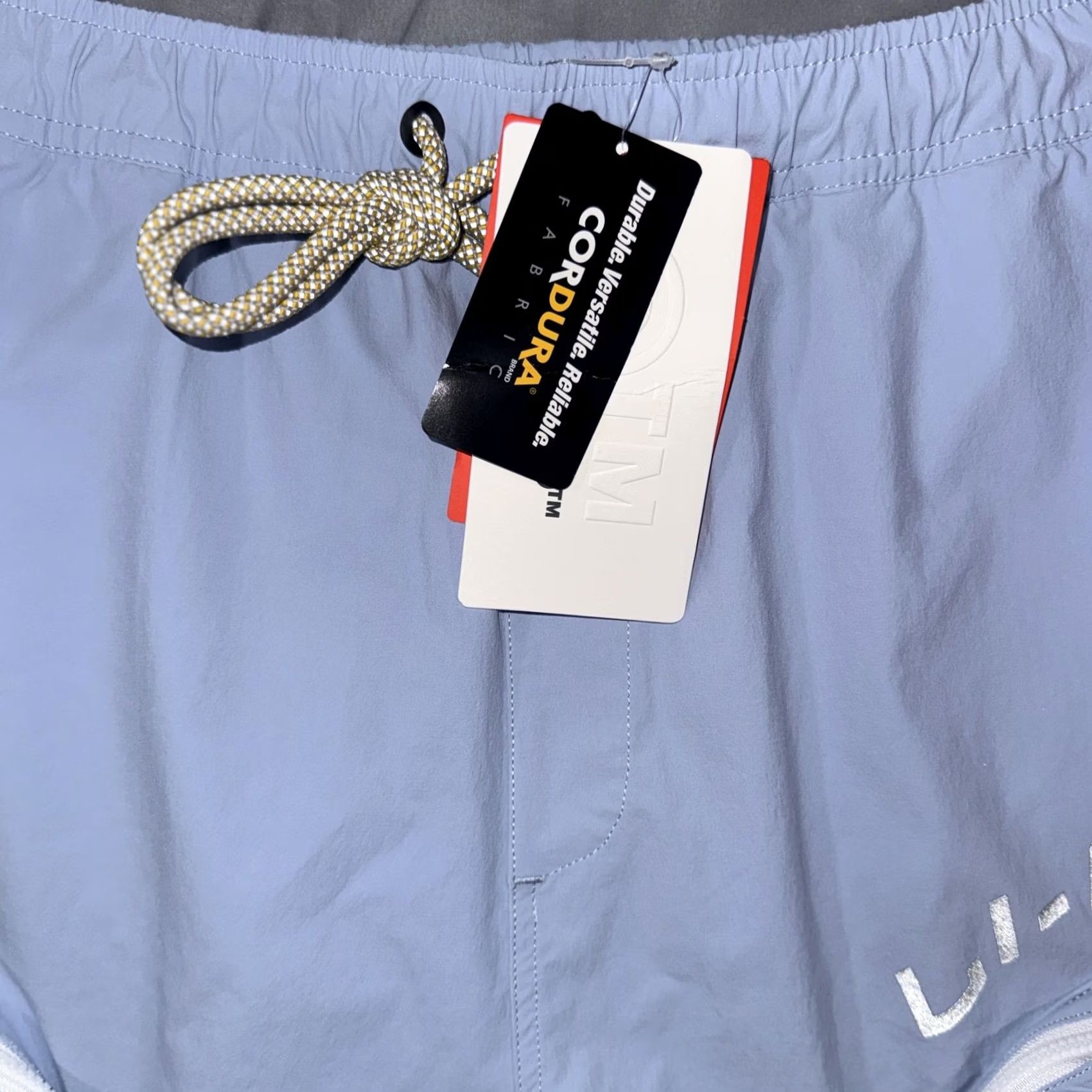 Li-Ning Li-Ning Shorts Mens Large Blue Cordura Drawstring Pocket Running Athletic Quick Dry Breathable Pockets Slim? Relaxed Size US 33 - 5 Thumbnail