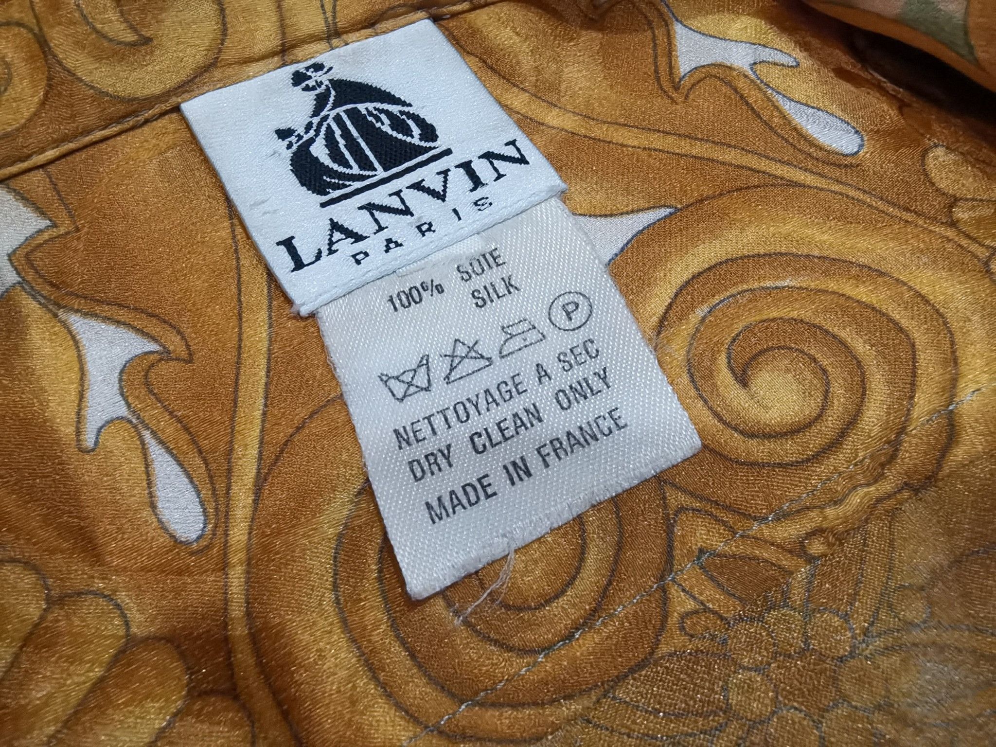 Lanvin LANVIN PARIS vintage luxury silk M 7118 Size M / US 6-8 / IT 42-44 - 5 Thumbnail