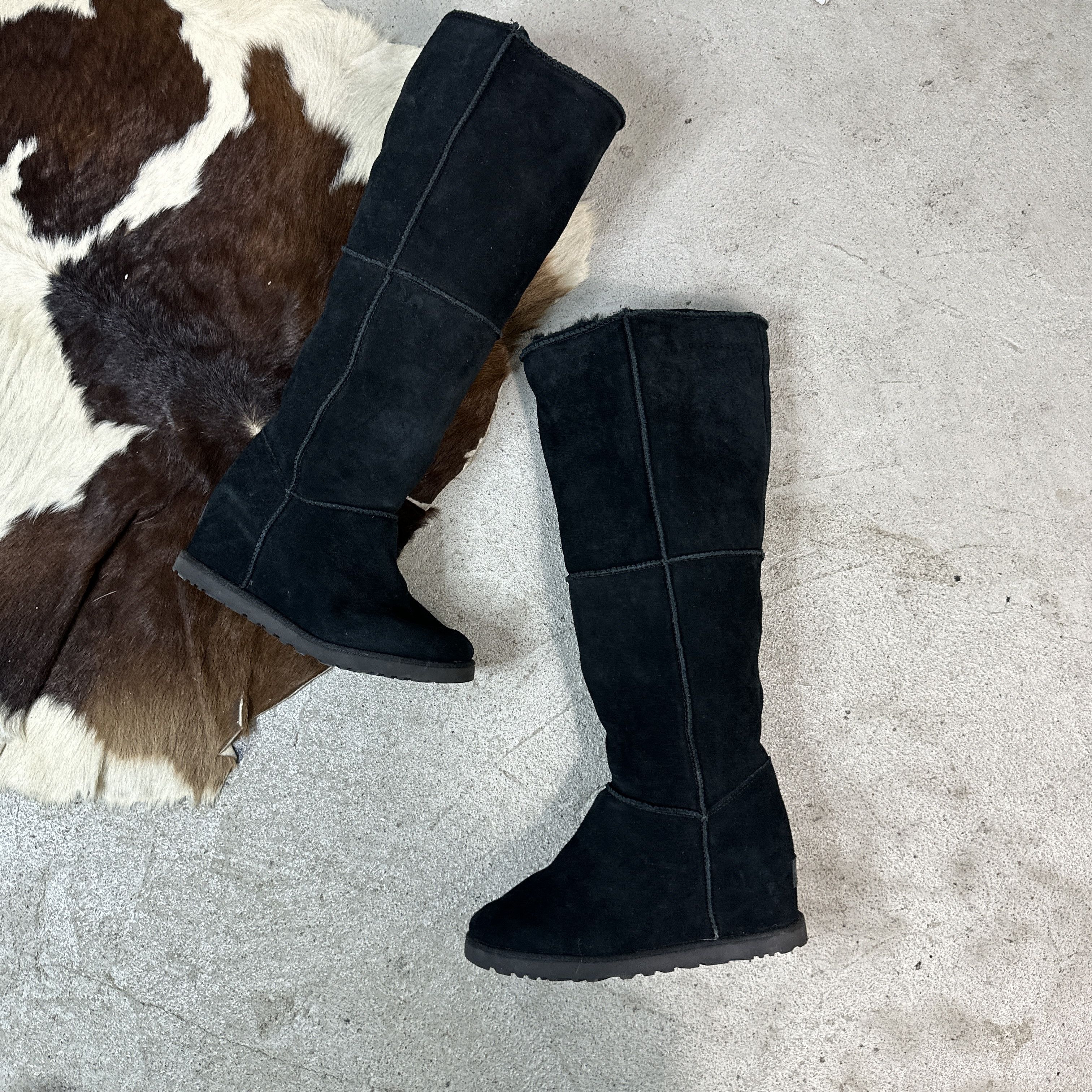Vintage UGG Platform Wedge Boots Size US 7 / IT 37 - 5 Thumbnail