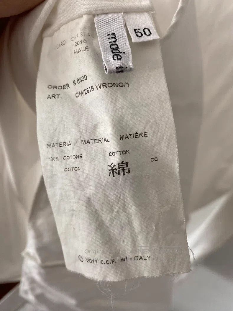 Carol Christian Poell Carol Christian Poell Shirt Size US M / EU 48-50 / 2 - 7 Thumbnail