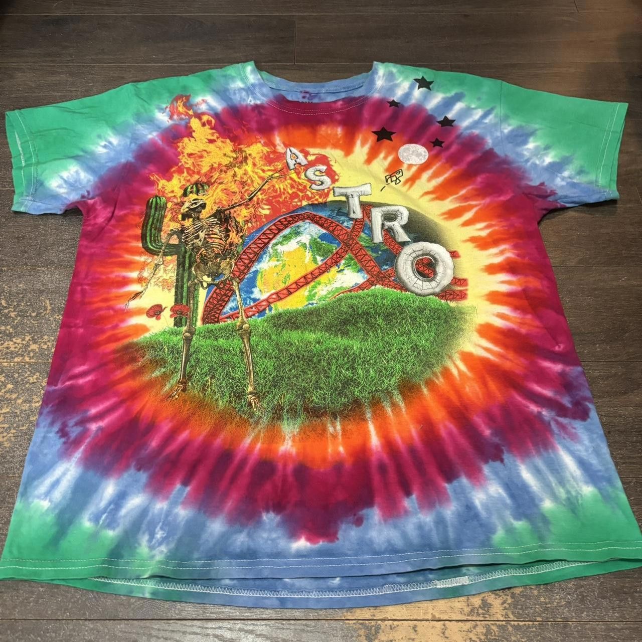 Travis Scott Travis Scott Tie Dye Astro World T Shirt Large Size US L / EU 52-54 / 3 - 2 Thumbnail