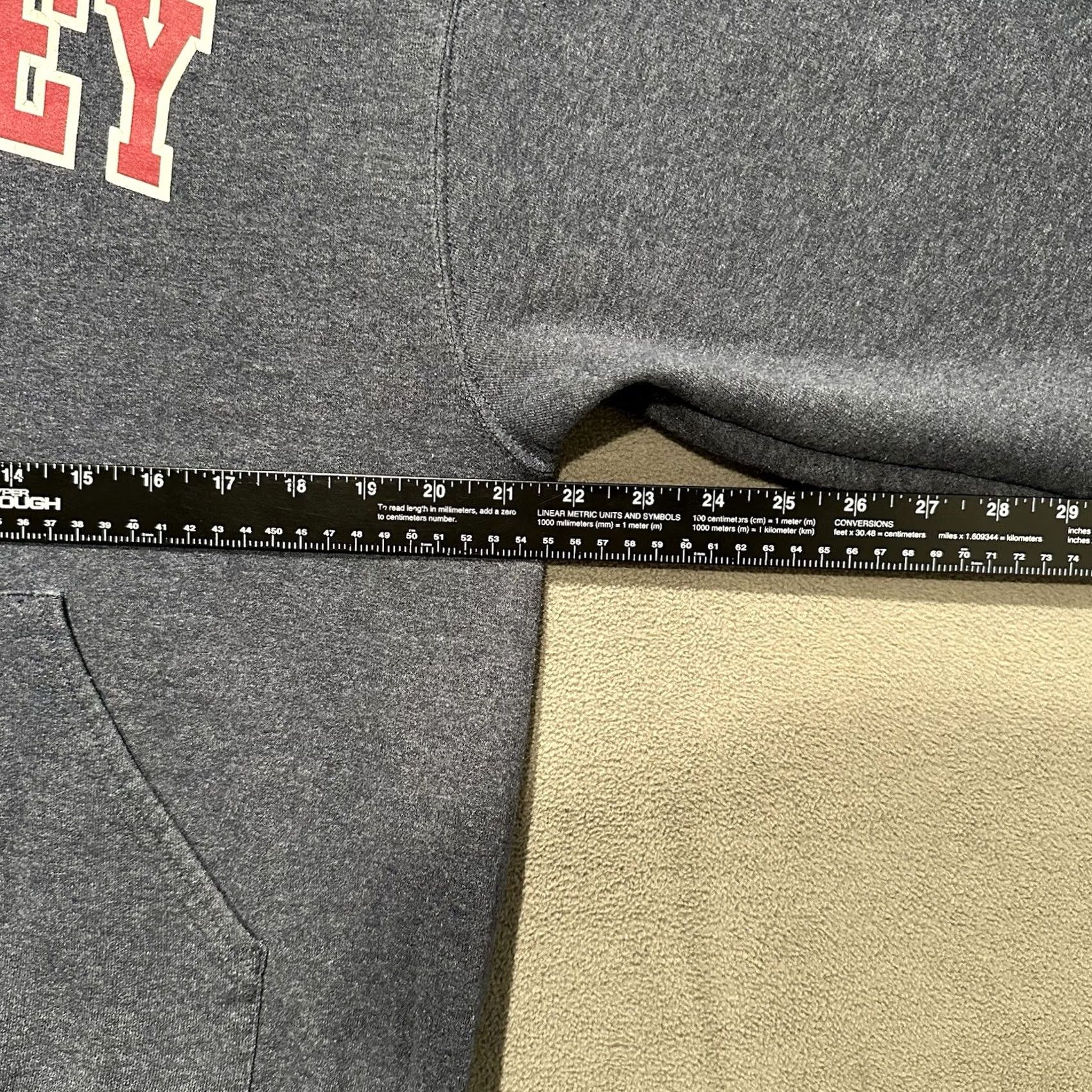 Jerzees Hershey Hoodie Mens Medium Blue/Gray Pullover Sweatshirt Jerzees Nublend GUC Size US M / EU 48-50 / 2 - 6 Thumbnail