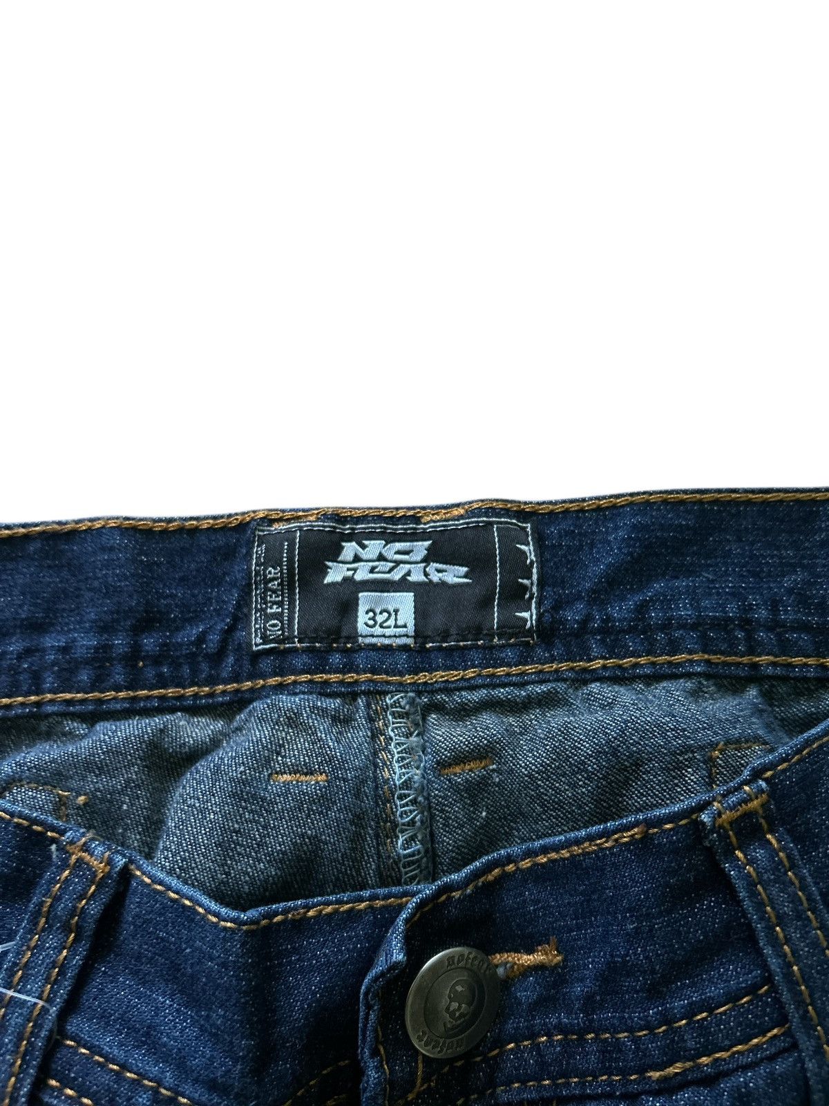 Vintage Vintage Y2K No Fear Carpenter Style Dark Wash Denim Jeans Size US 32 / EU 48 - 6 Thumbnail