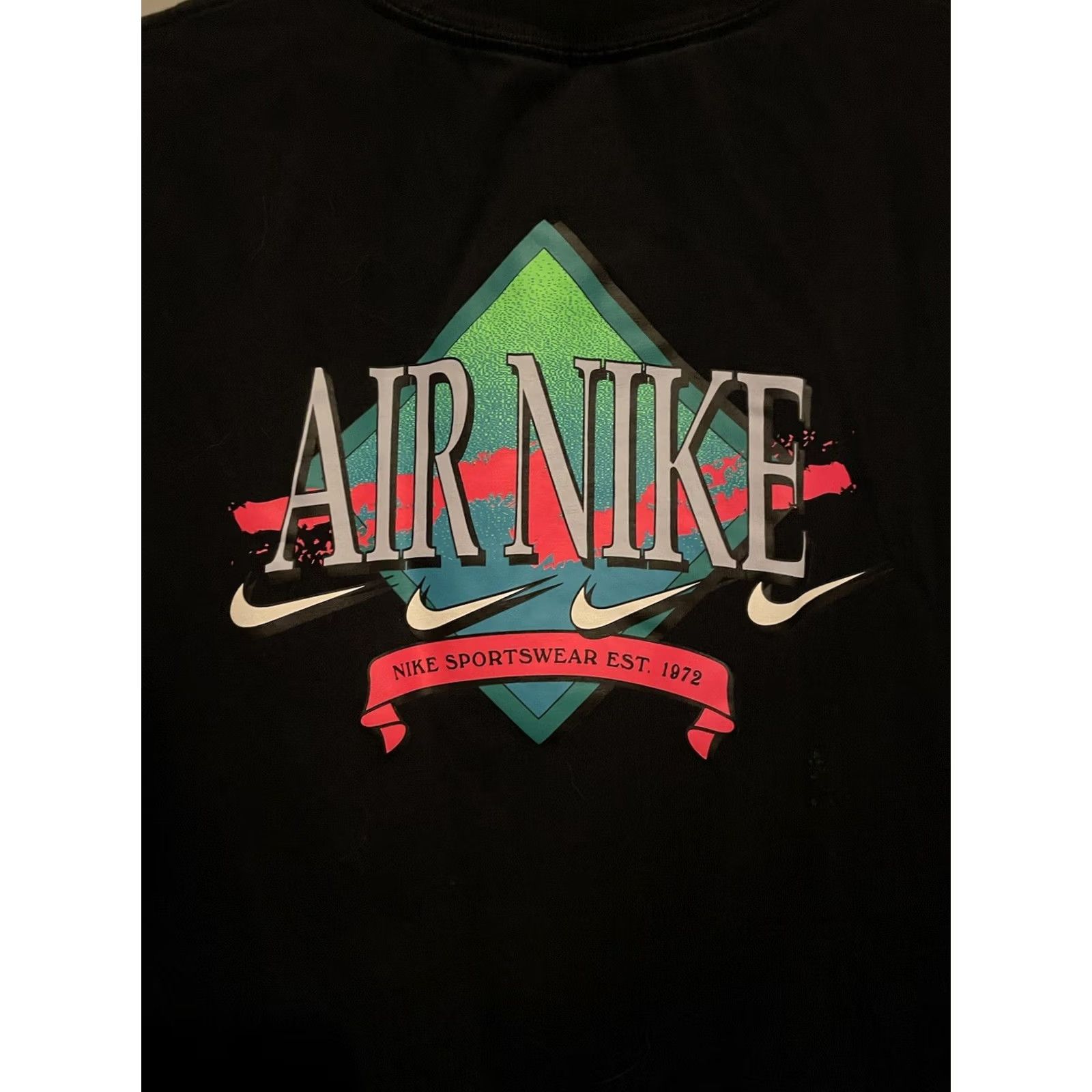 Nike Nike Shirt Mens Athletic Short Sleeve Color Blocked Logo Gym Graphic S Black 90s USA Logo Sports Casual Athletic Shirt Mens Regular Small Size US S / EU 44-46 / 1 - 2 Thumbnail