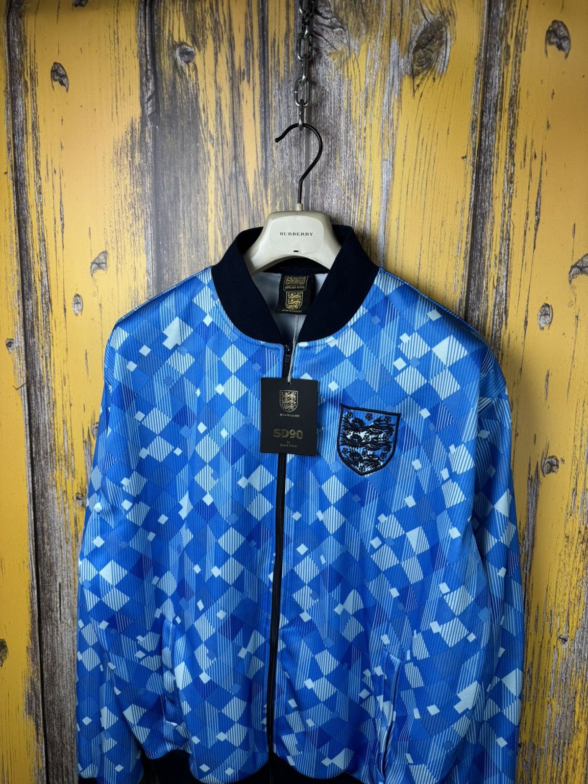 Japanese Brand Score Draw England 1990 Empire Third Track Jacket Size XL Size US XL / EU 56 / 4 - 11 Thumbnail