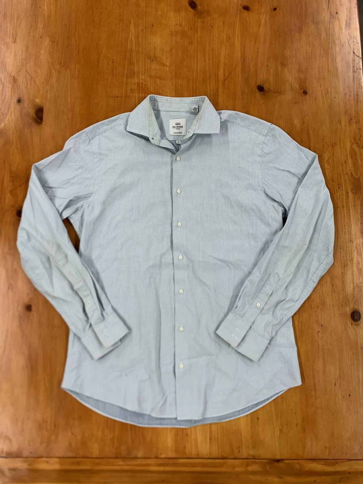 Vintage Vintage Blue Polka Dot Button Up Size US L / EU 52-54 / 3 - 1 Thumbnail