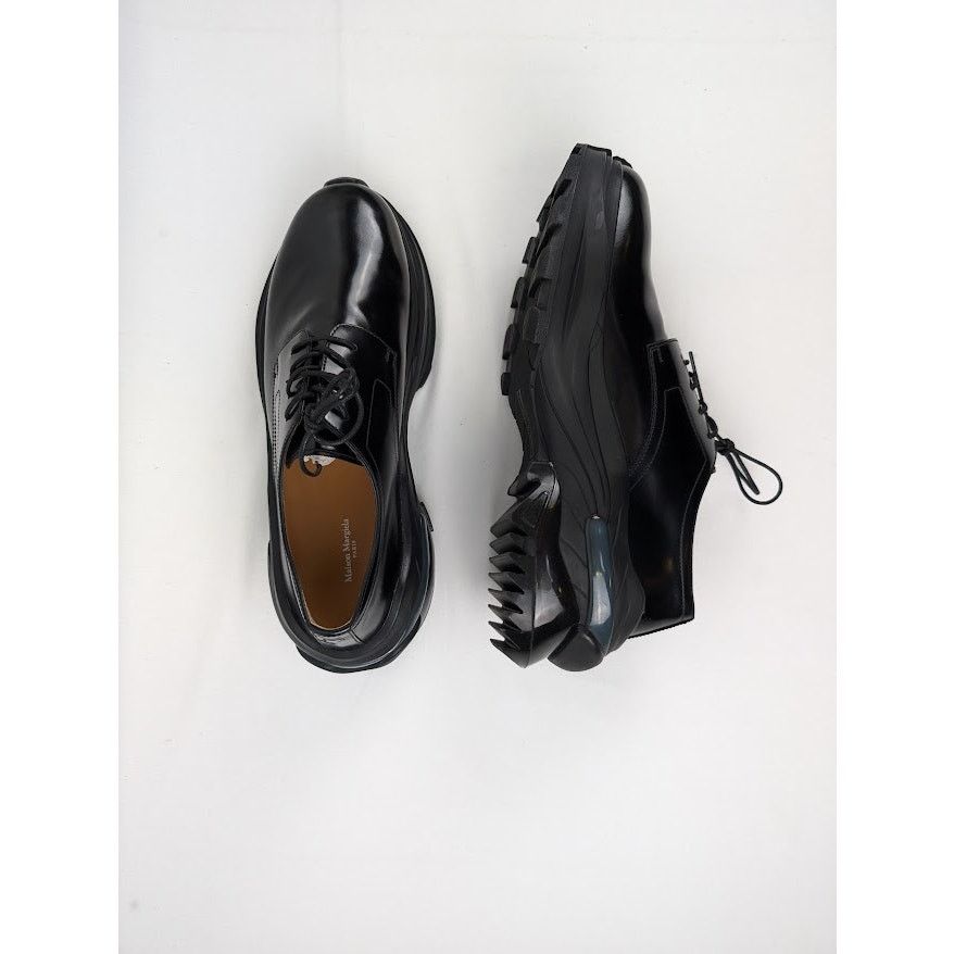 Maison Margiela o1rshd1 Chunky Sole Lace-up Shoes in Black Size US 11 / EU 44 - 1 Thumbnail
