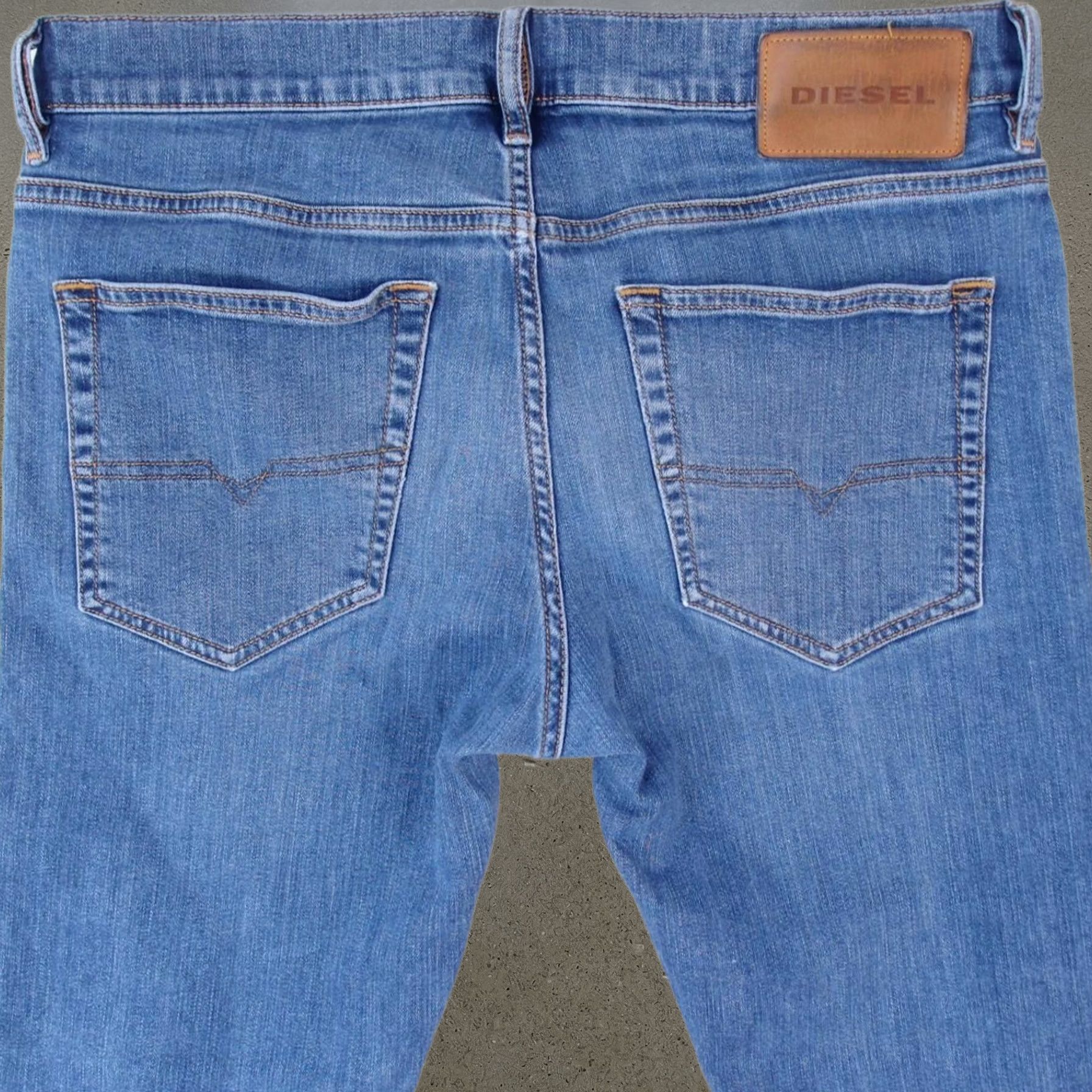 Mens Diesel D-Luster 009dg Stretch Slim Straight Blue Jeans W32 L32, Men's