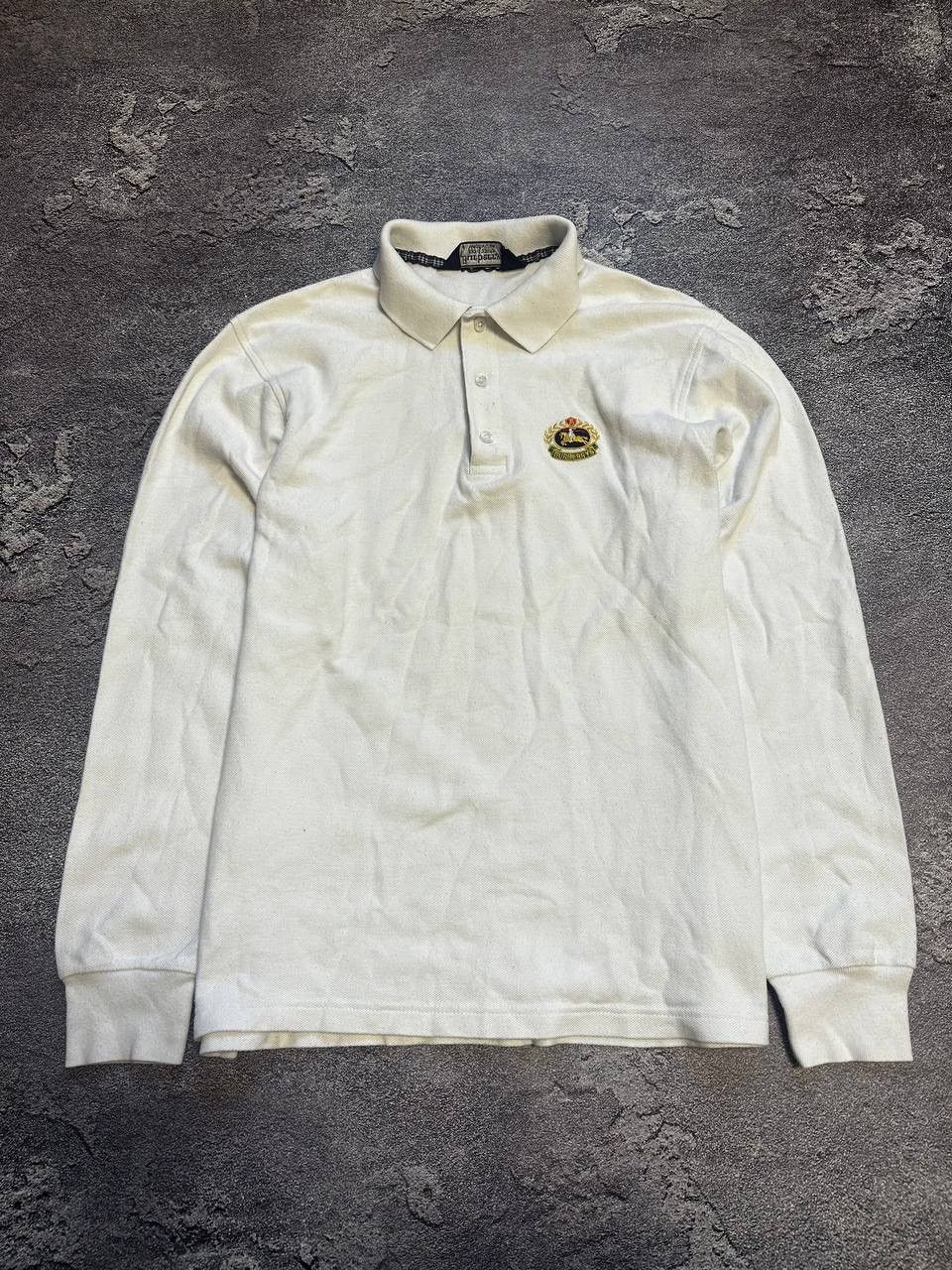 Burberry × Vintage Vintage Burberrys Embroidered Logo Polo Tee Size US S / EU 44-46 / 1 - 1 Thumbnail