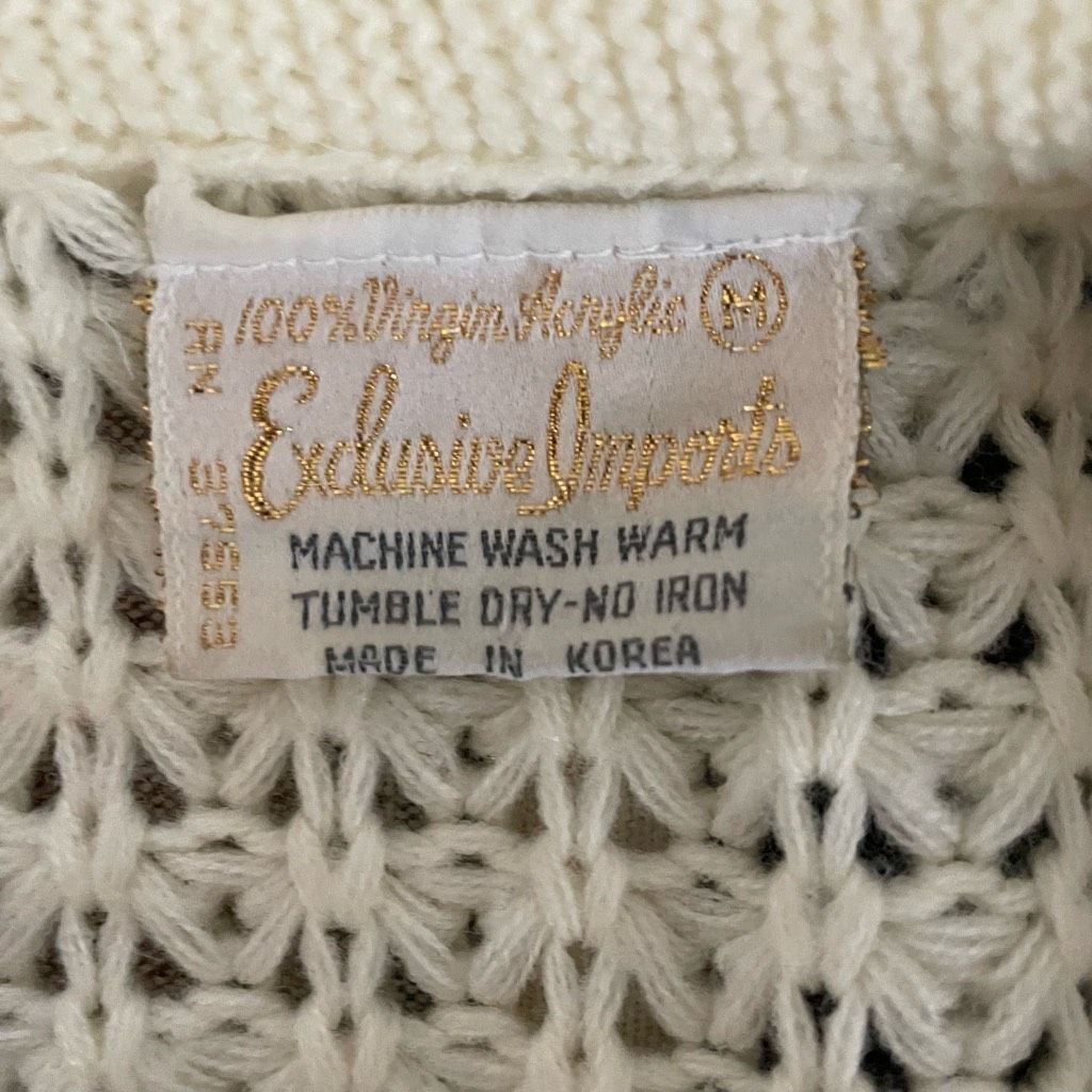 Vintage Vintage 80s Exclusive Imports Cropped Cardigan Sweater Fishe Size S / US 4 / IT 40 - 6 Thumbnail