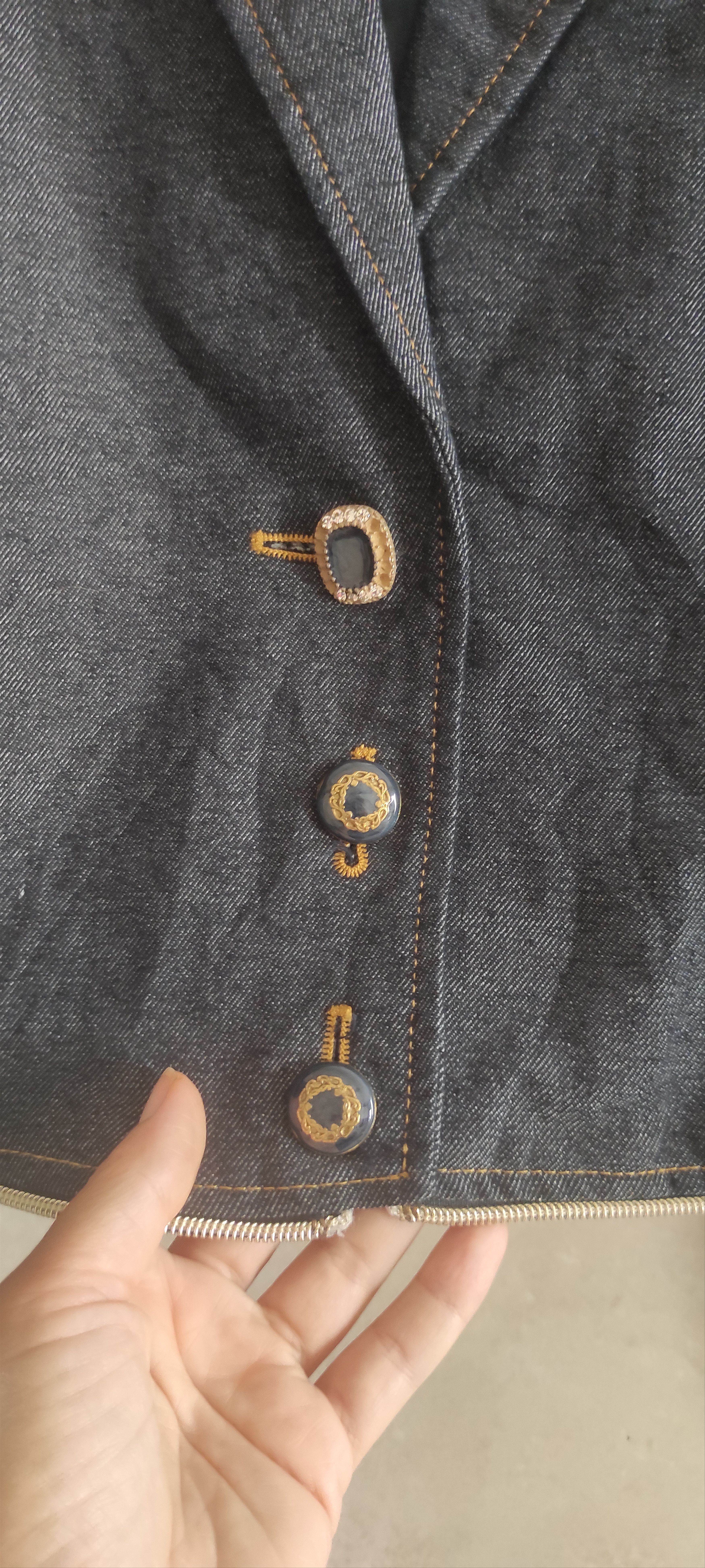 Elisa Cavaletti Elisa Cavaletti Daniela Dalla Valle Denim Jacket Size M / US 6-8 / IT 42-44 - 18 Thumbnail