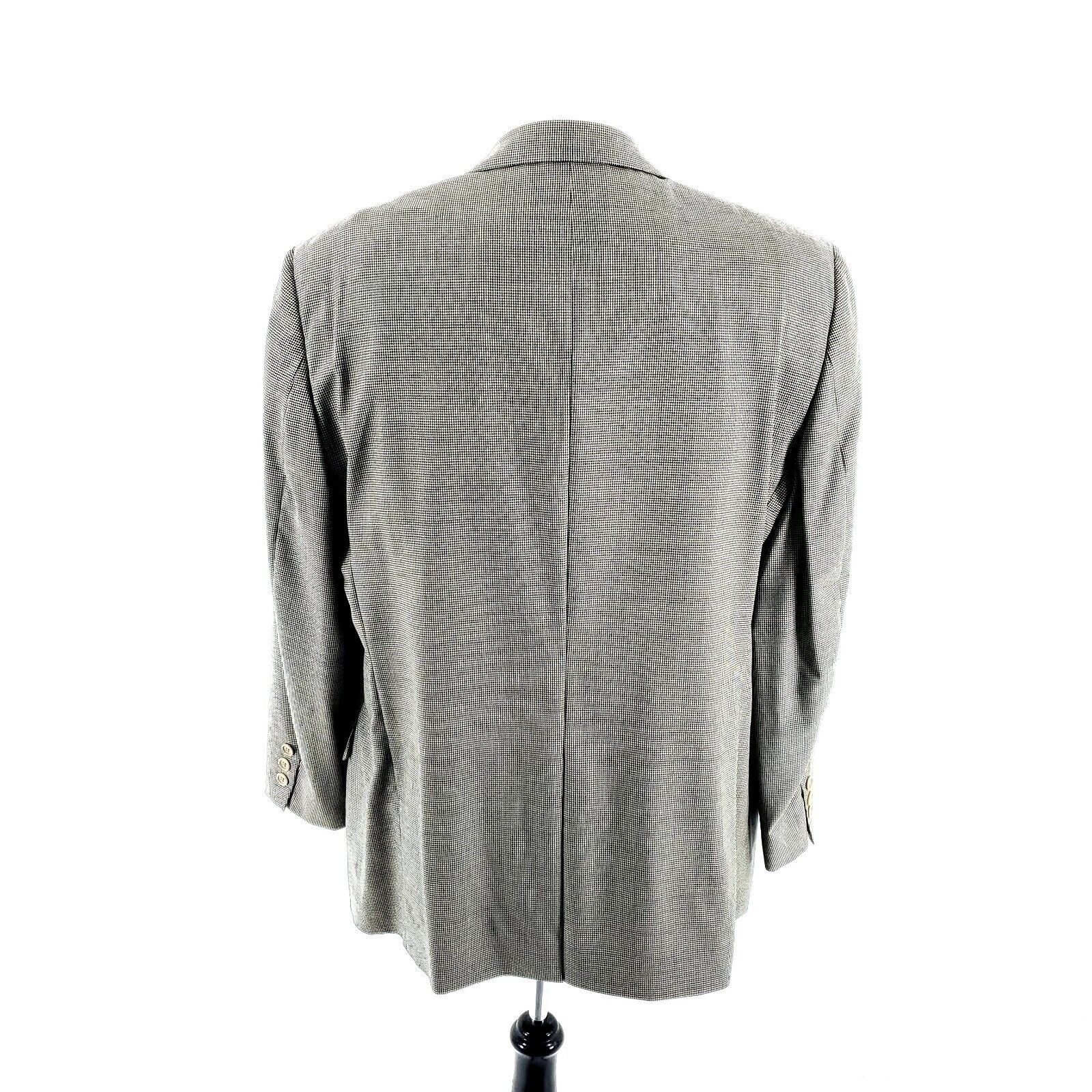 Brooks Brothers Worsted Wool 2 Button Sport Coat 44R Black T