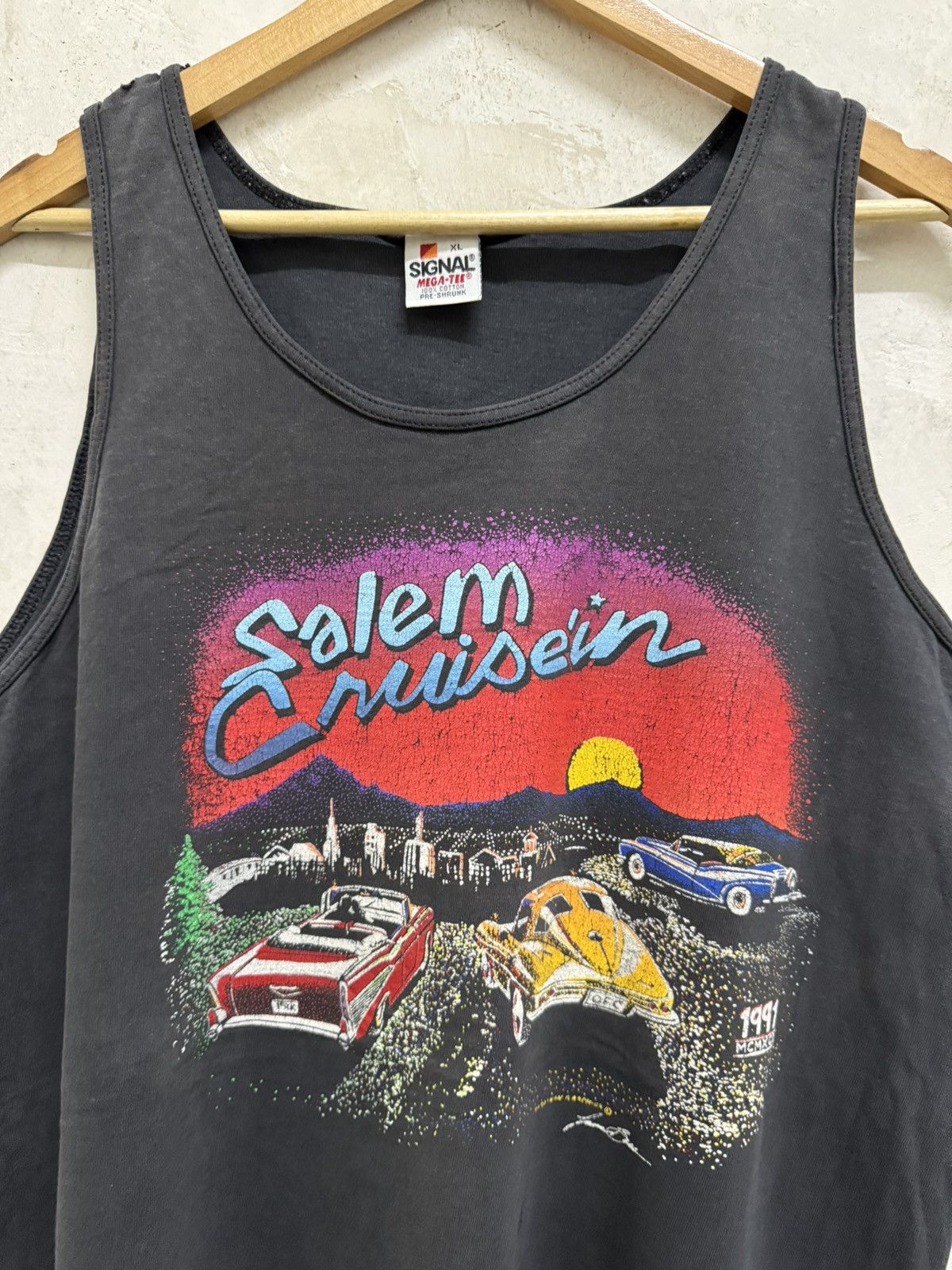 Vintage Vintage 90s Distressed Salem Cruiser Faded Tank Top Size US XL / EU 56 / 4 - 2 Thumbnail
