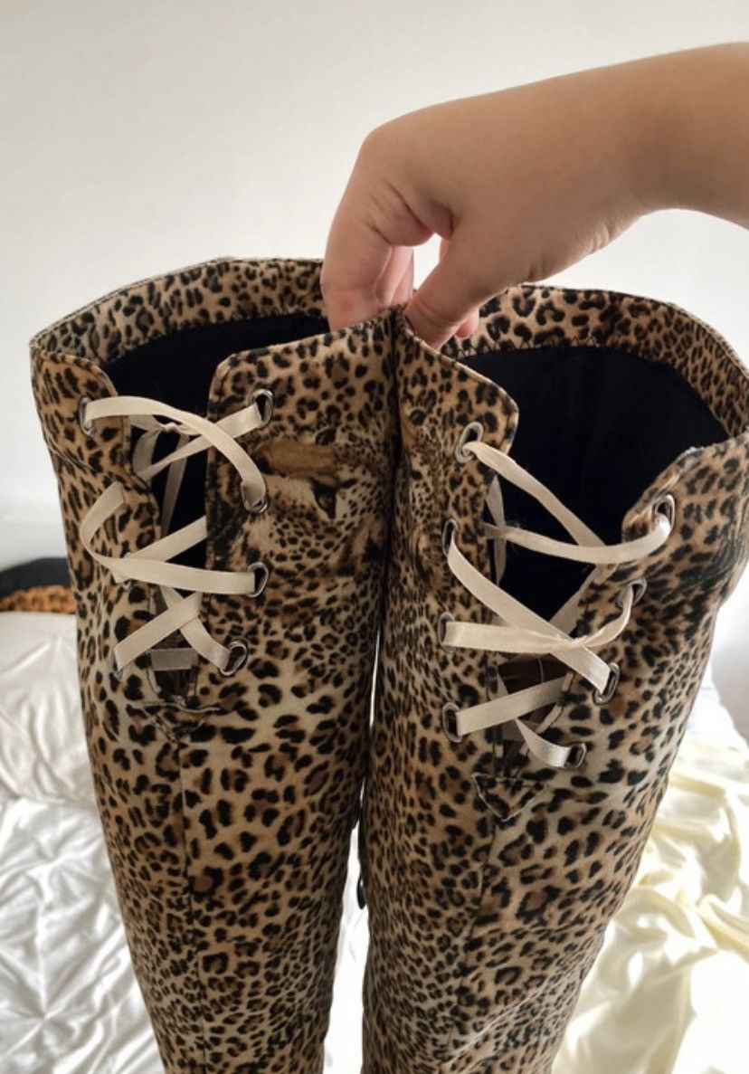 Vintage Vintage cheetah high boots Size US 6.5 / IT 36.5 - 3 Thumbnail