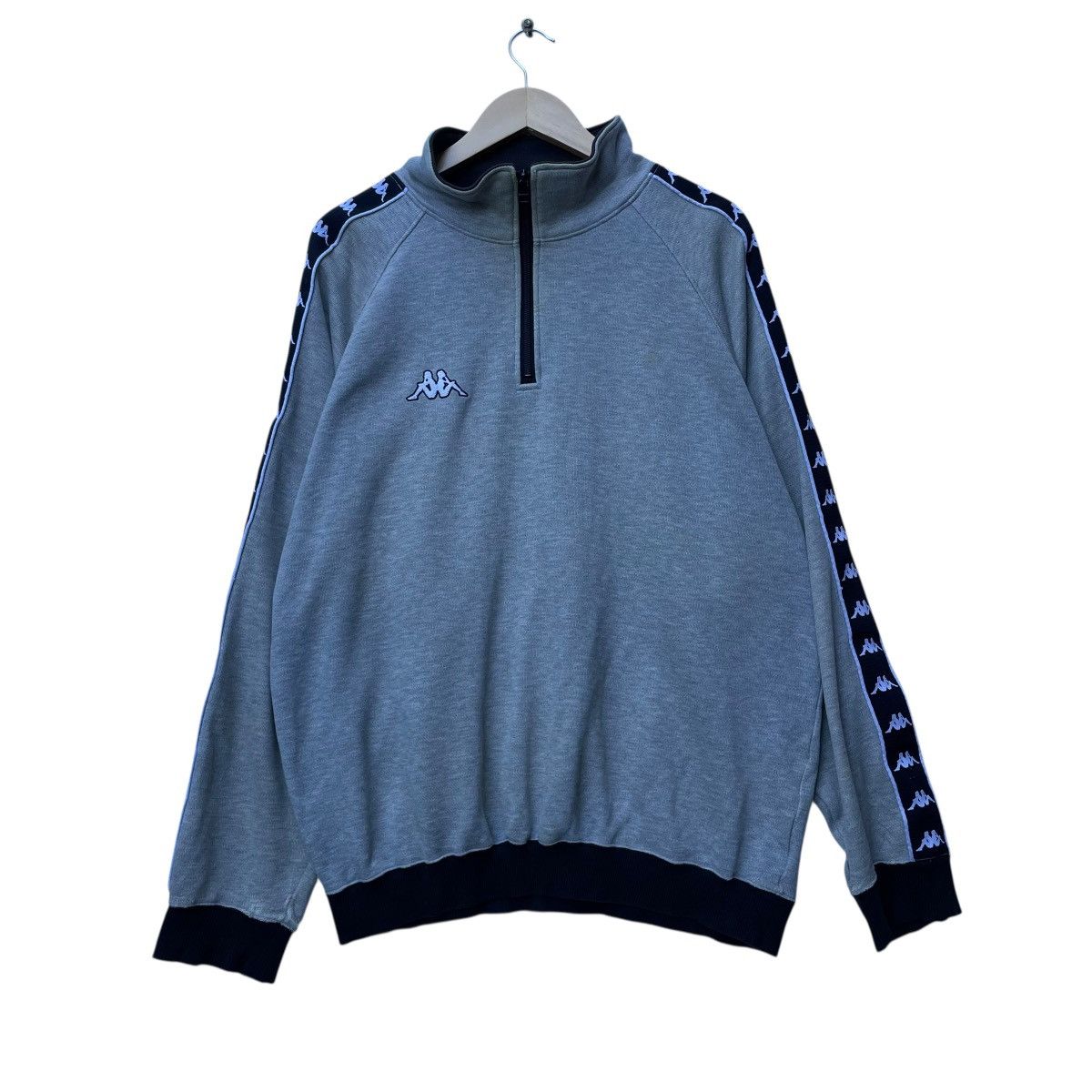 Kappa 💥Vintage Kappa Half Zipper Side Tape Pullover Jacket Size US M / EU 48-50 / 2 - 1 Thumbnail
