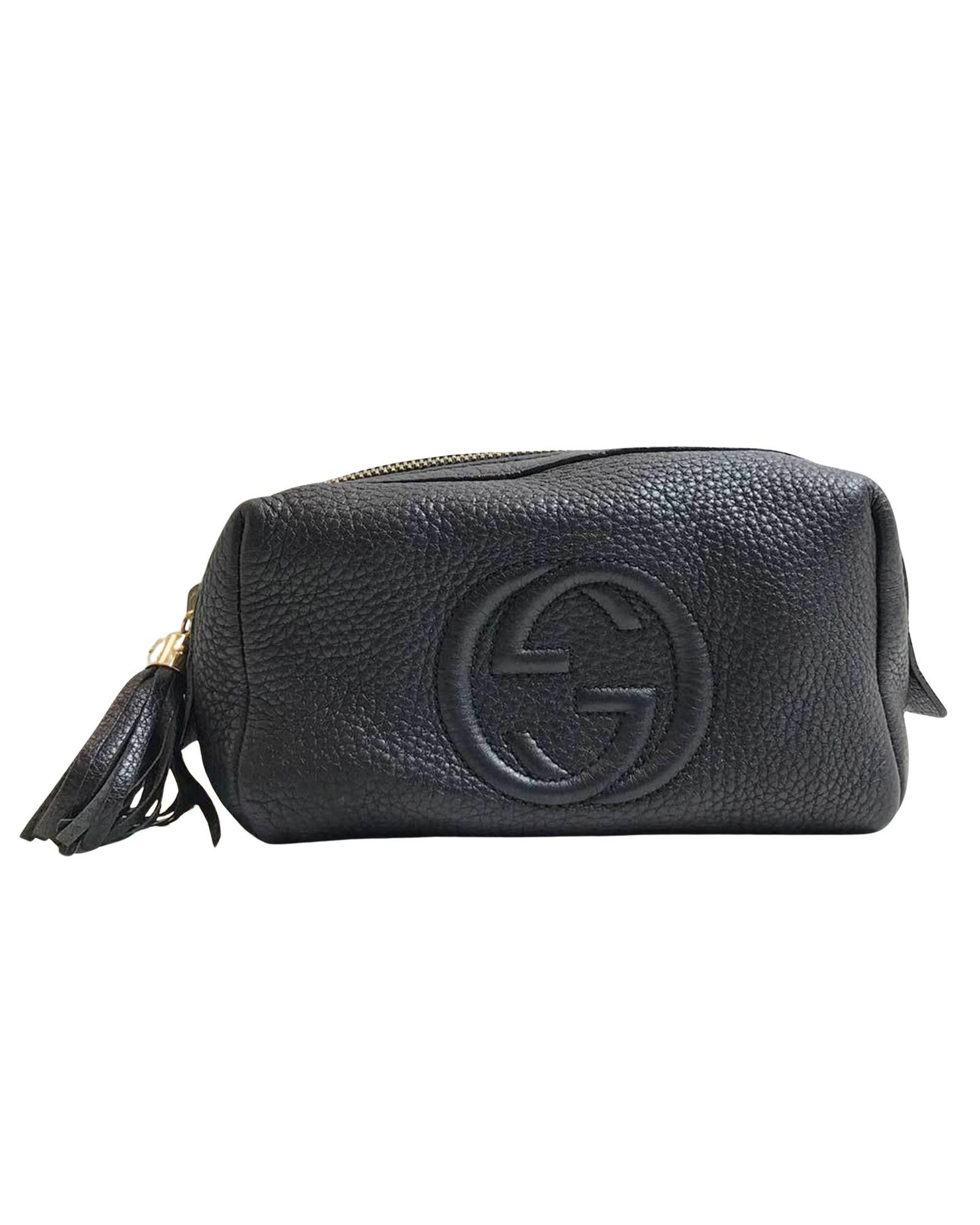 image of Gucci Black Leather Practical Bag, Women's