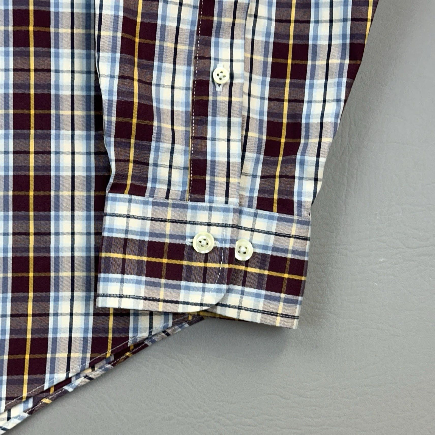 Brooks Brothers Brooks Brothers 346 Shirt Mens Large Plaid Slim Fit Non Iron Button Down Size US L / EU 52-54 / 3 - 4 Thumbnail