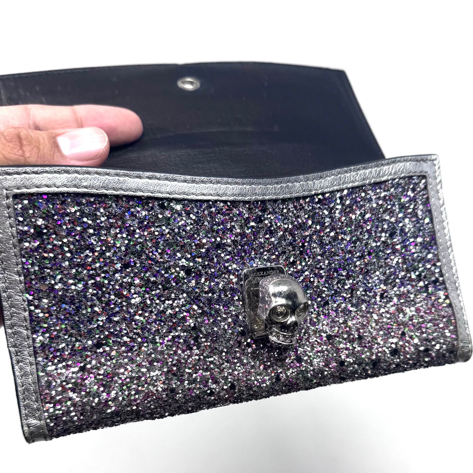 Alexander McQueen Alexander McQueen Glitter Wallet Size ONE SIZE - 19 Thumbnail