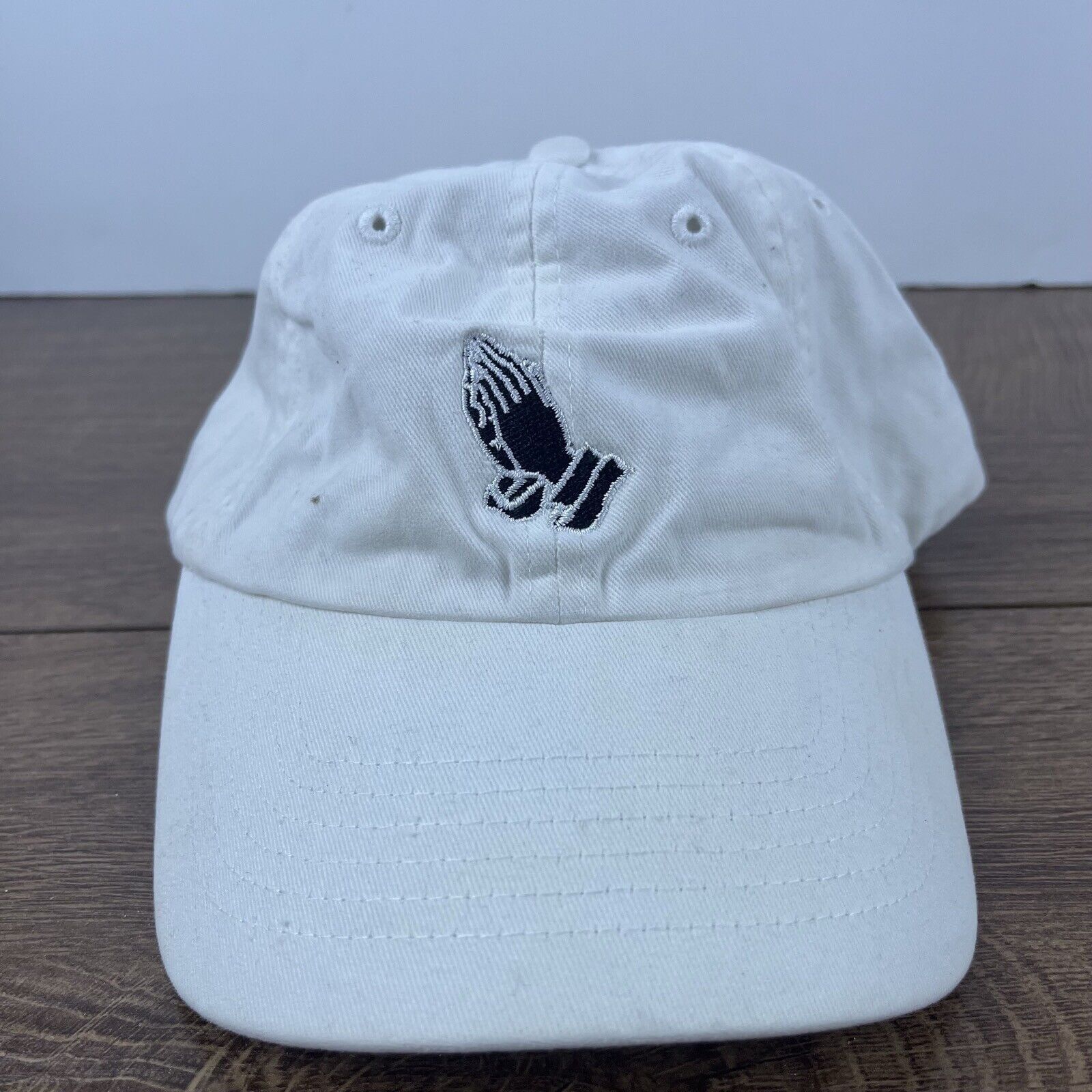 Other Praying Hands Hat Pray Adjustable Hat White Adjustable Hat W Size ONE SIZE - 4 Thumbnail