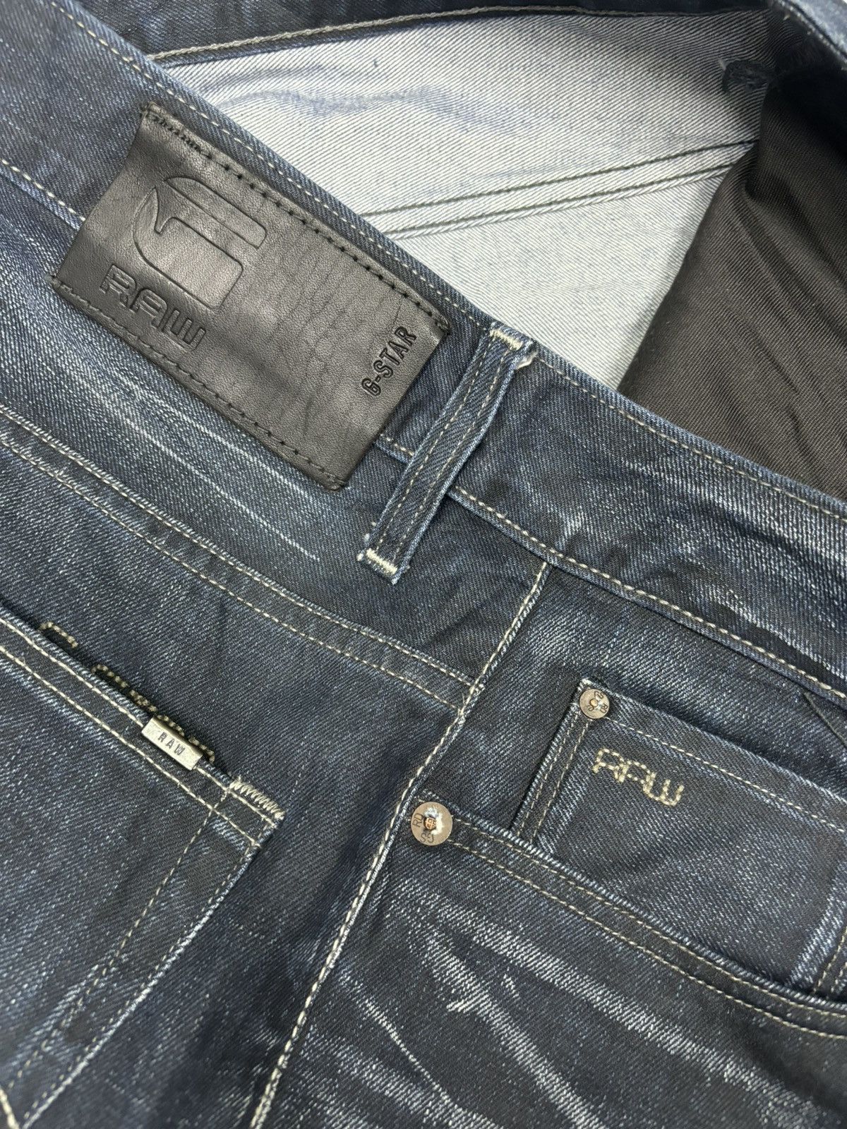 G-Star × Le Grande Bleu (L.G.B.) × Tornado Mart RARE CLAW-MARK G STAR RAW DENIM JEANS TORNADO MART STYLE Size US 32 / EU 48 - 11 Thumbnail