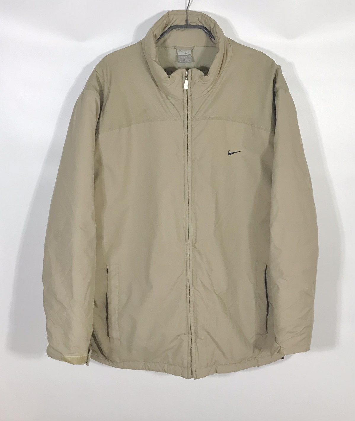 Nike Vintage 00s Nike Winter Padded Jacket Men's XL Beige Size US XL / EU 56 / 4 - 1 Thumbnail